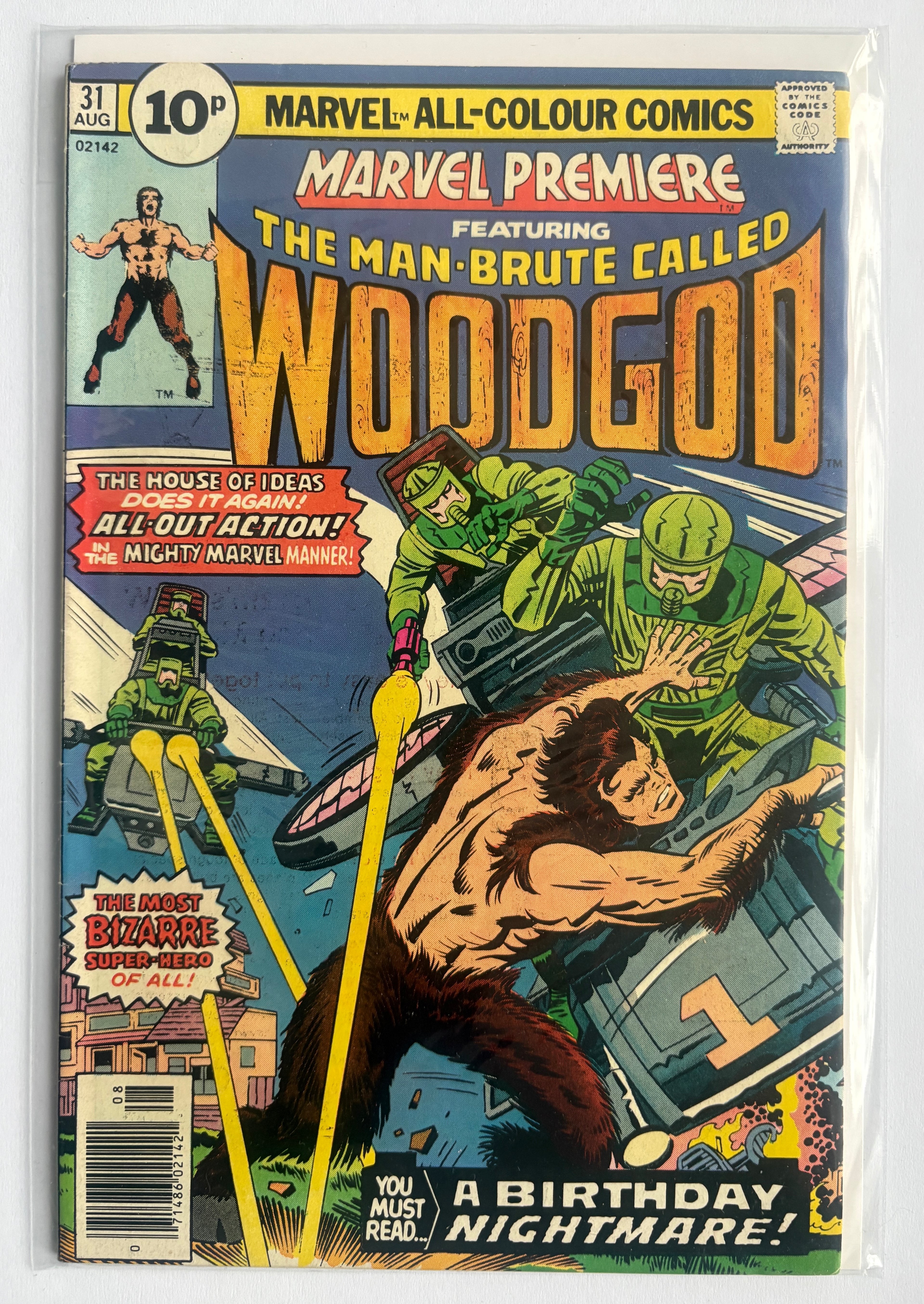 Marvel Premiere #31 - Woodgod - UK Variant Marvel Comics August 1976 VG/FN 5.0