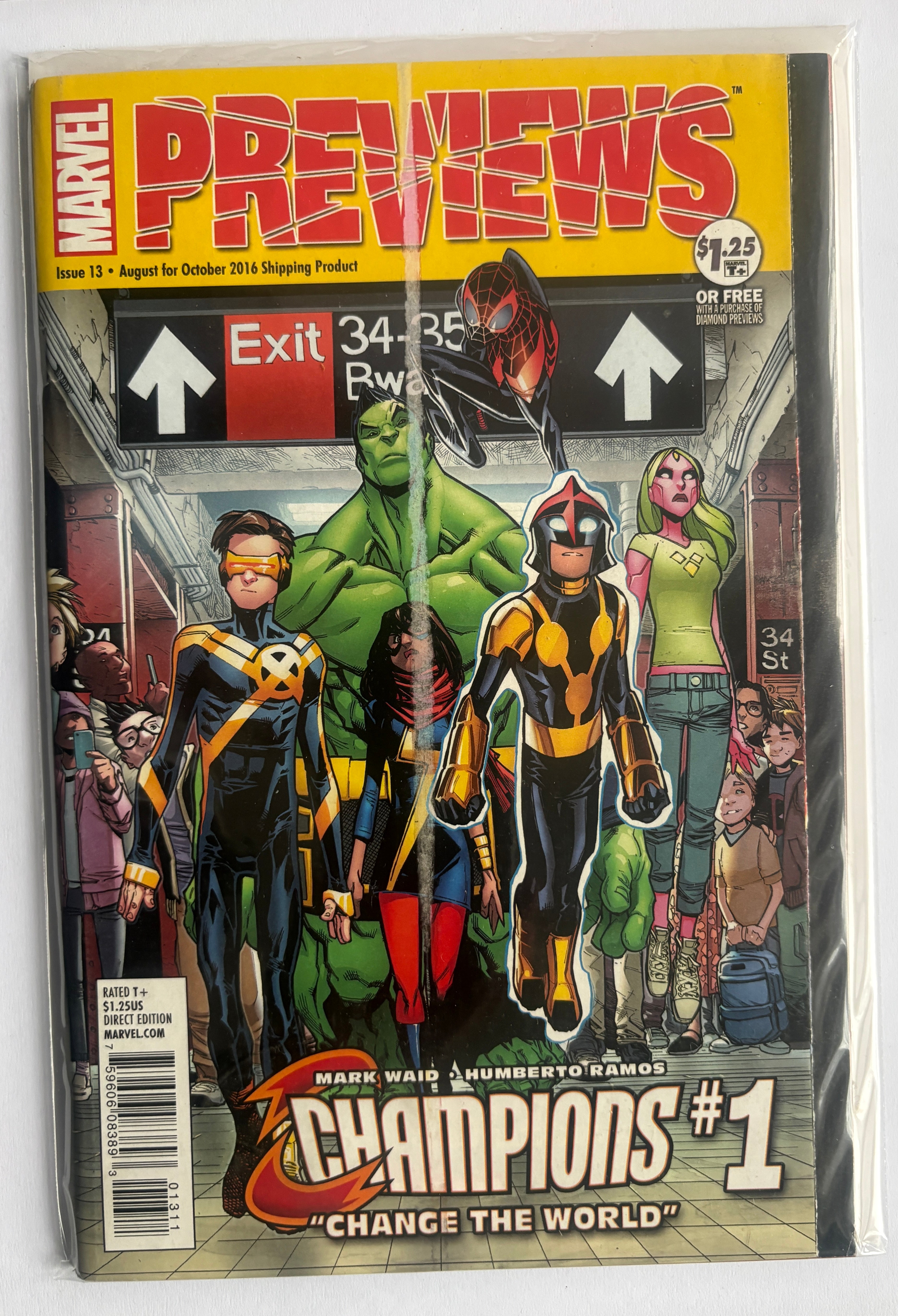 Marvel Previews #13 - Champions - August 2016 VF- 7.5