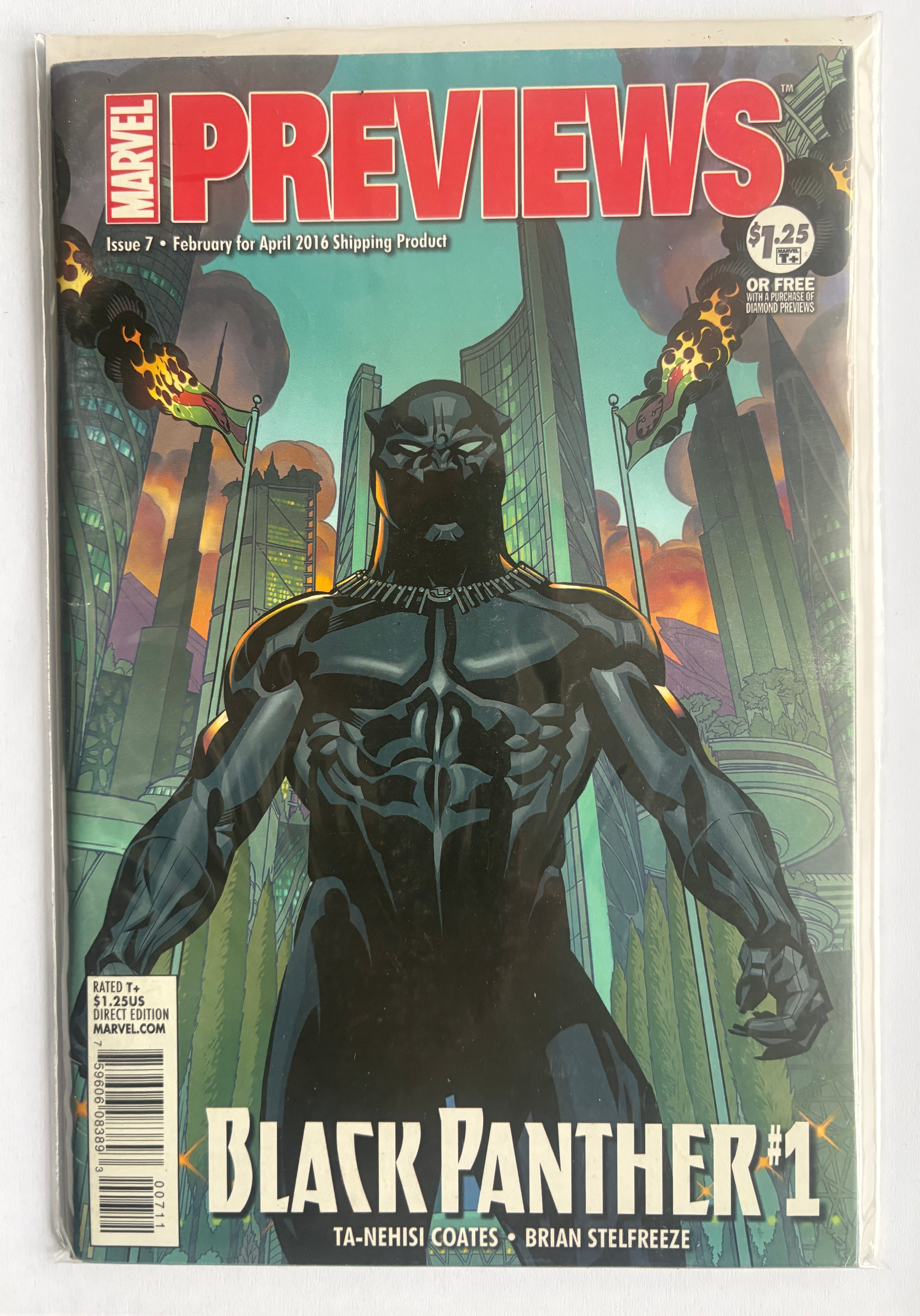 Marvel Previews #7 - Black Panther March 2016 VF- 7.5