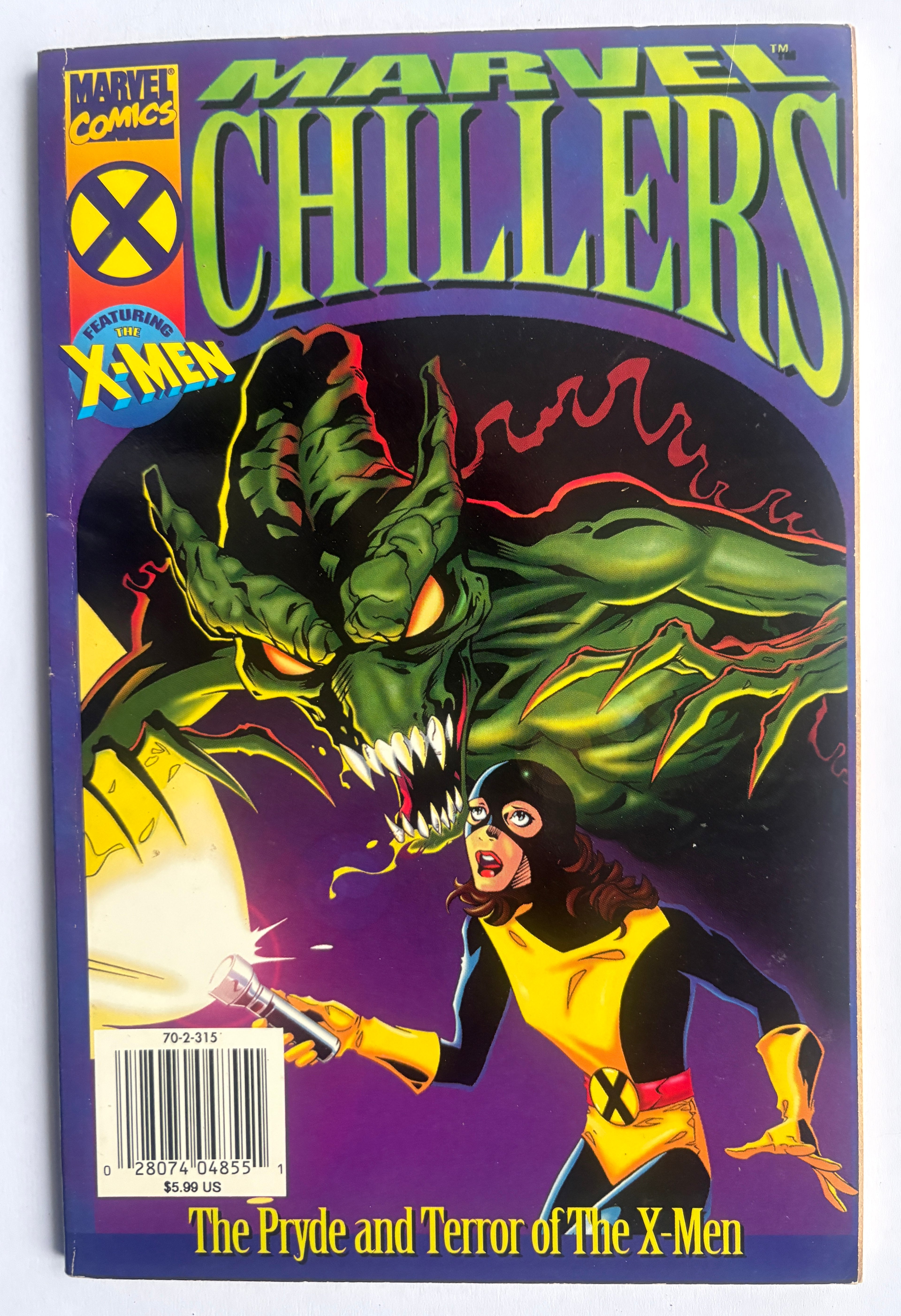 Marvel Chillers The Pryde and Terror of the X-Men (Poster inside) 1996 VF- 7.5