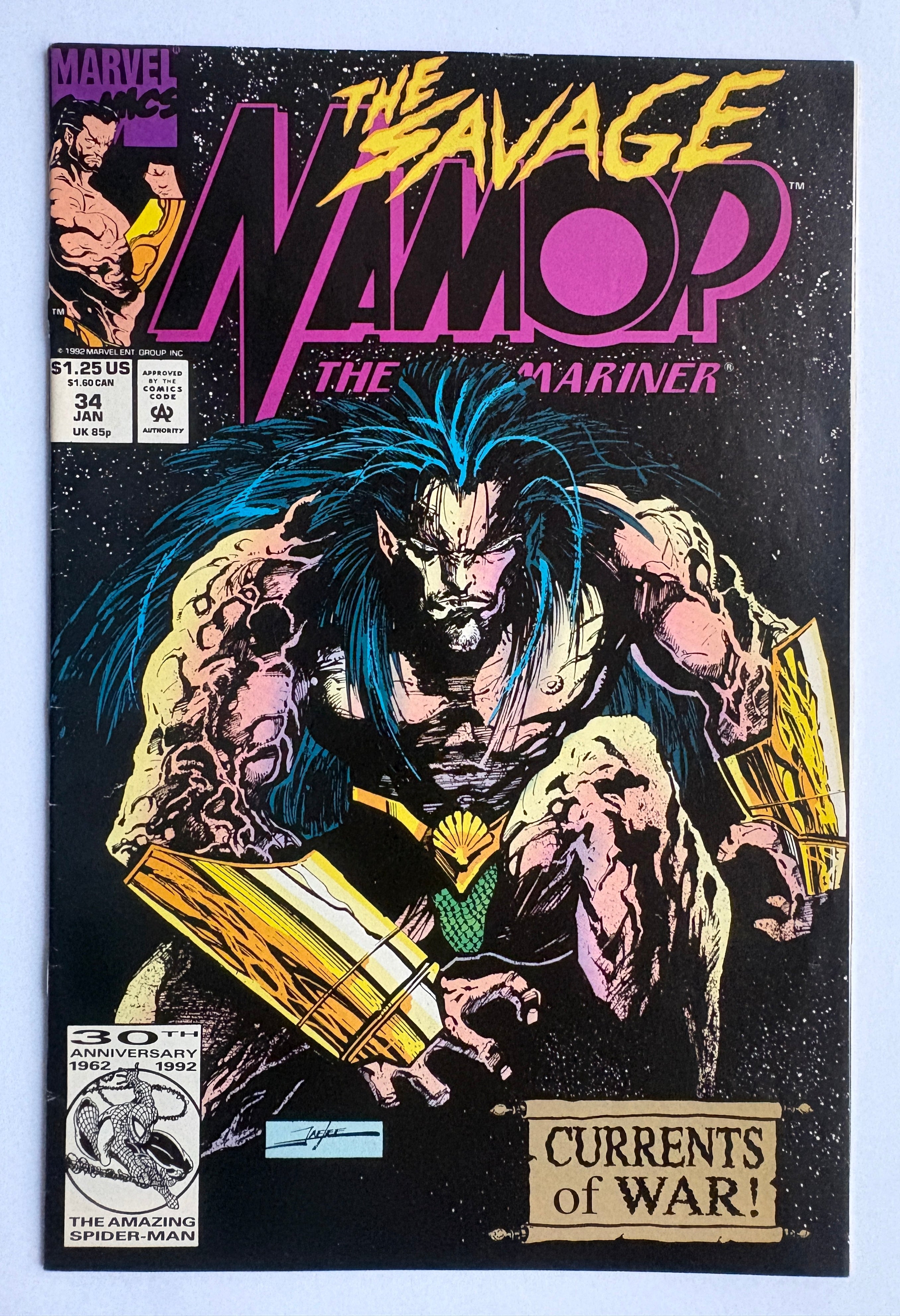 Namor The Sub-Mariner #34 - Marvel Comics January 1993 F/VF 7.0