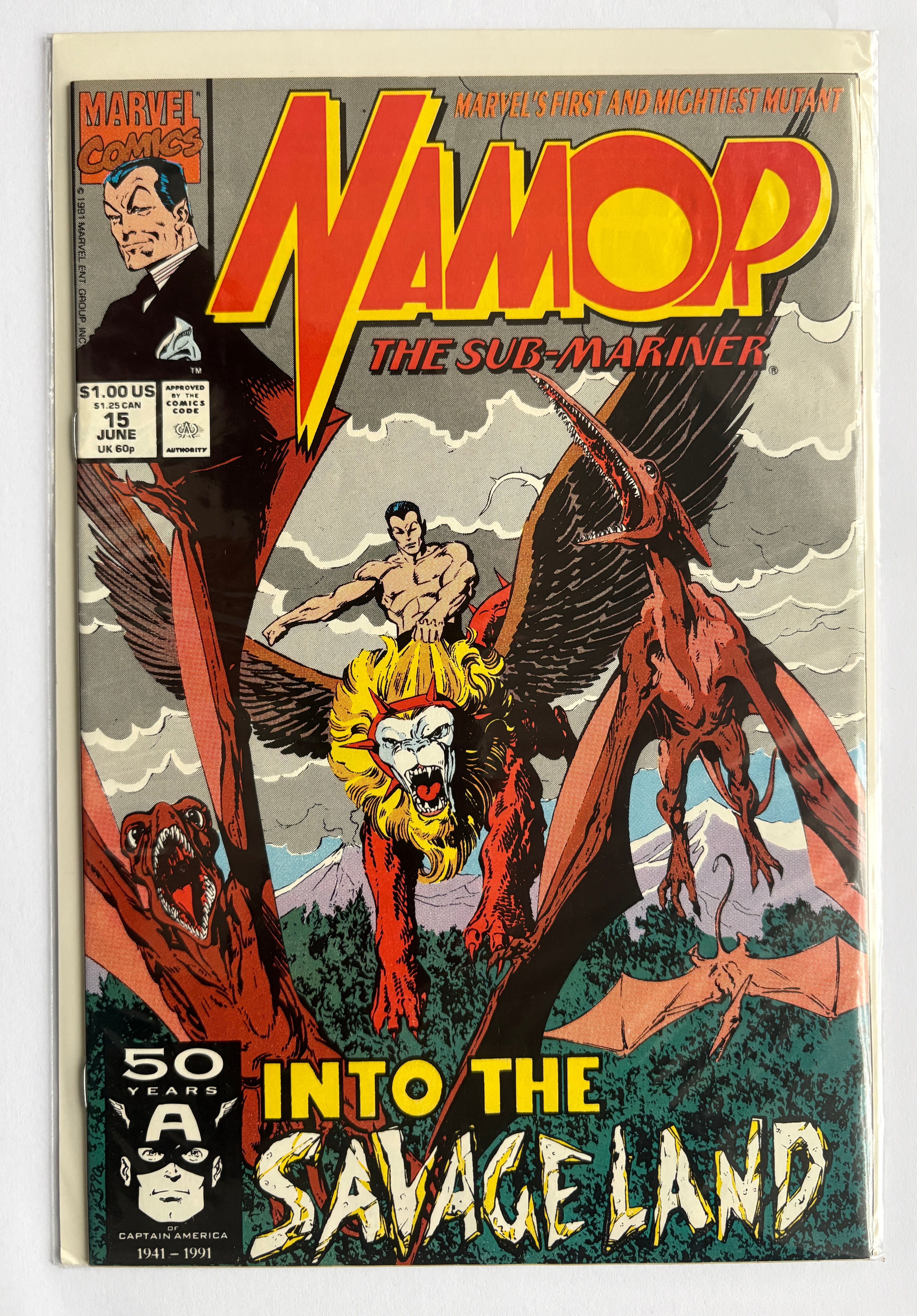 Namor The Sub-Mariner #15 - Marvel Comics June 1991 F/VF 7.0