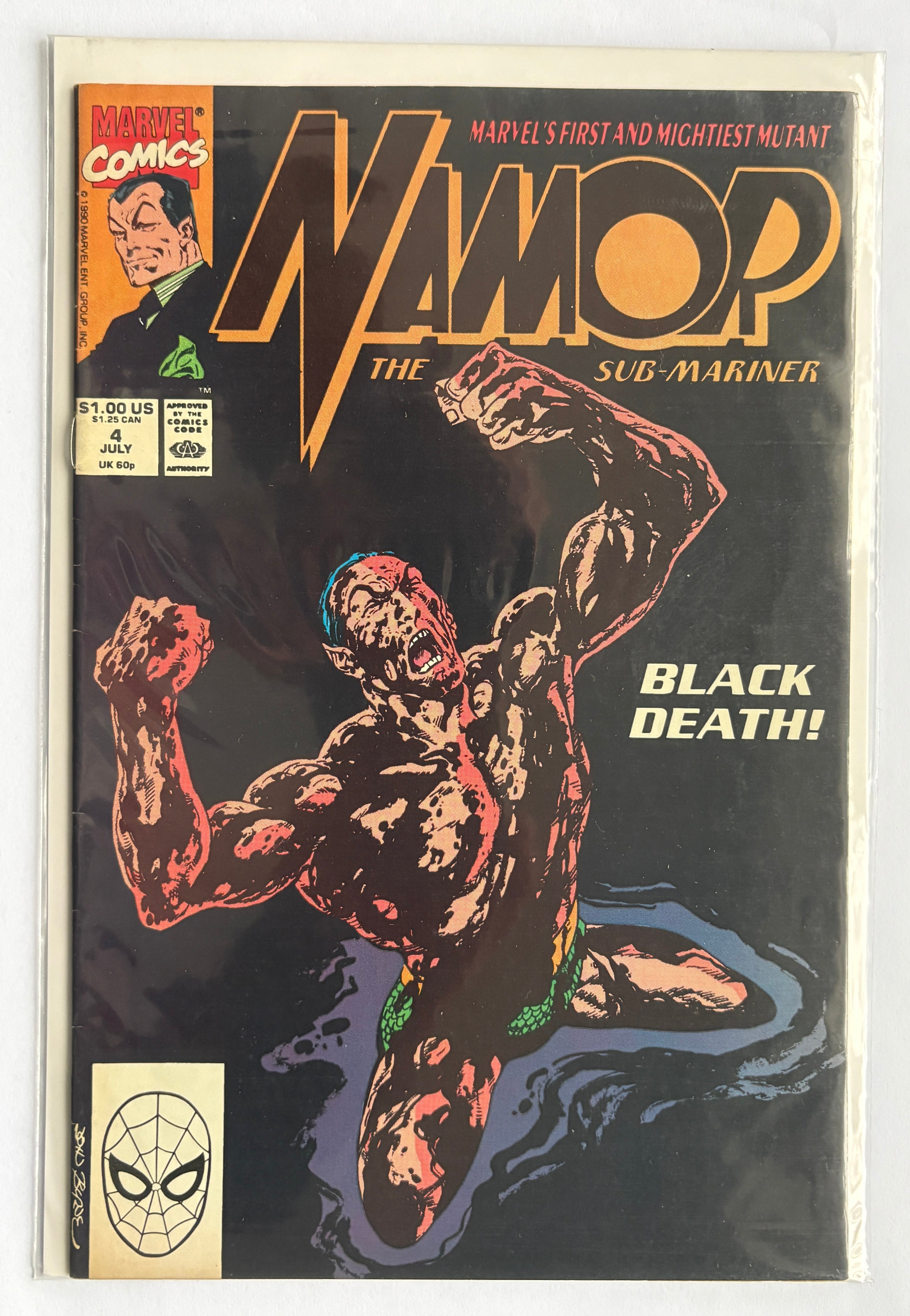Namor The Sub-Mariner #4 - Marvel Comics July 1990 F/VF 7.0