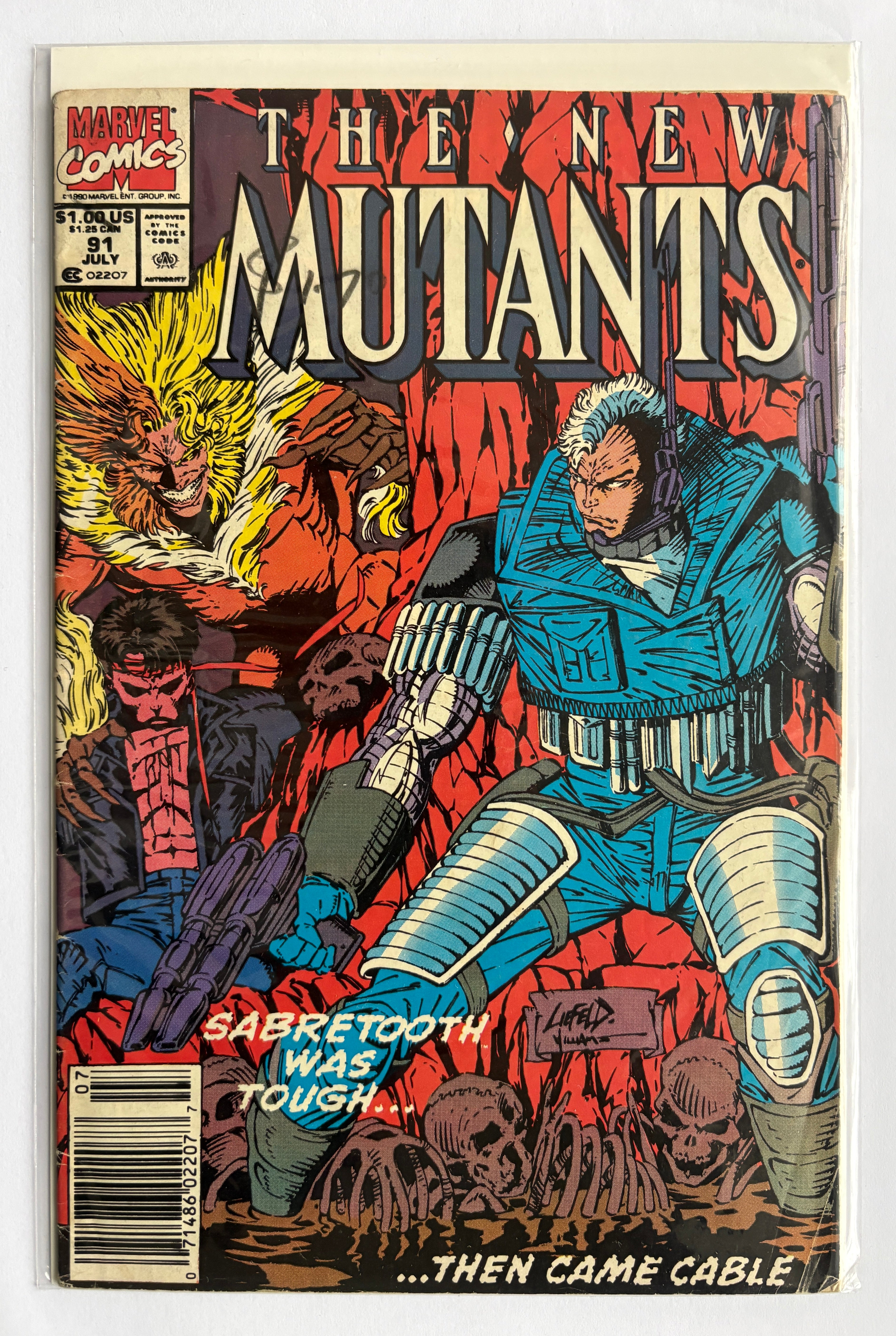 The New Mutants #91 - Marvel Comics - July 1990 FN 6.0