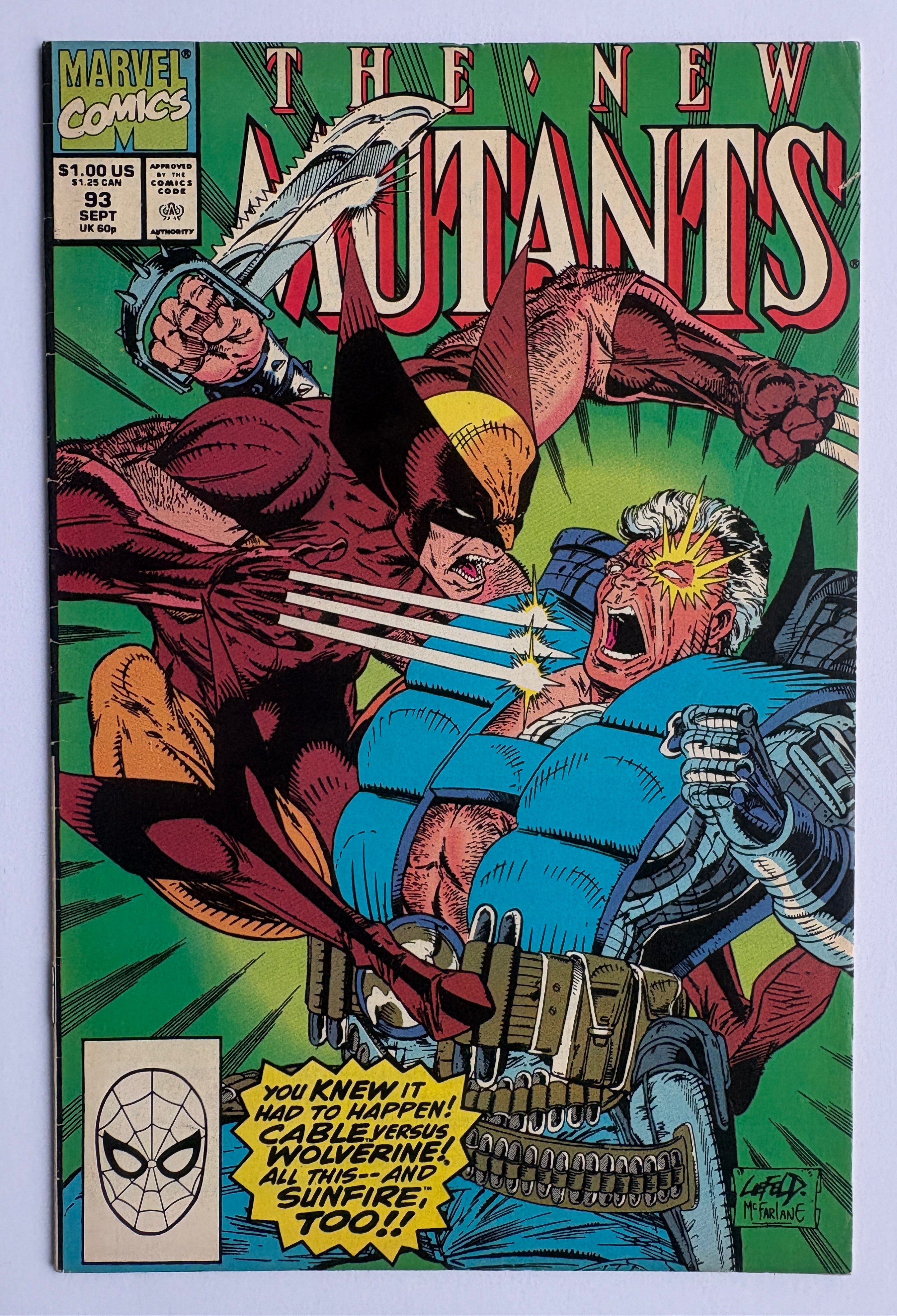 The New Mutants #93 - Marvel Comics - September 1990 F/VF 7.0