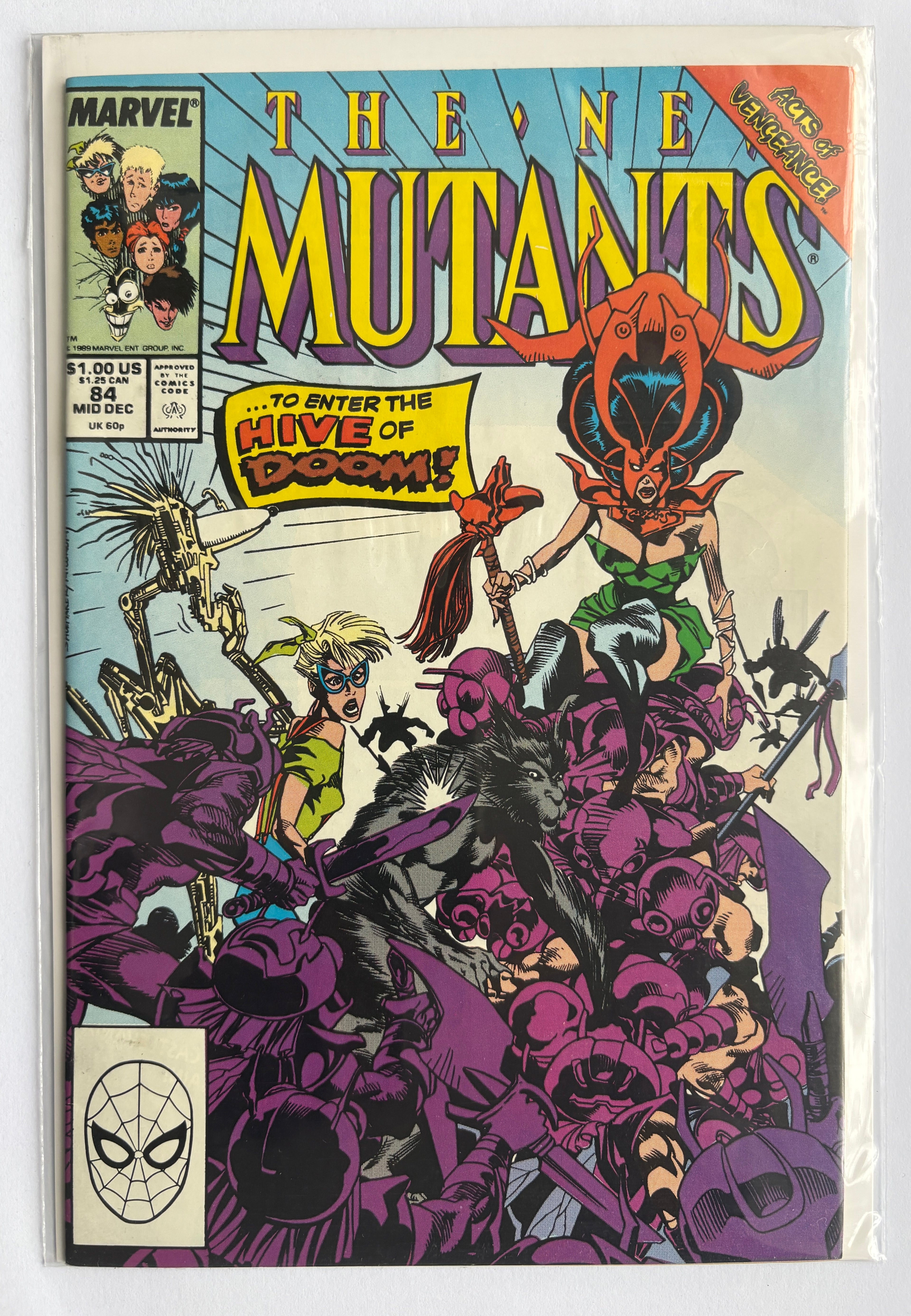 The New Mutants #84 - Marvel Comics - December 1989 VF- 7.5