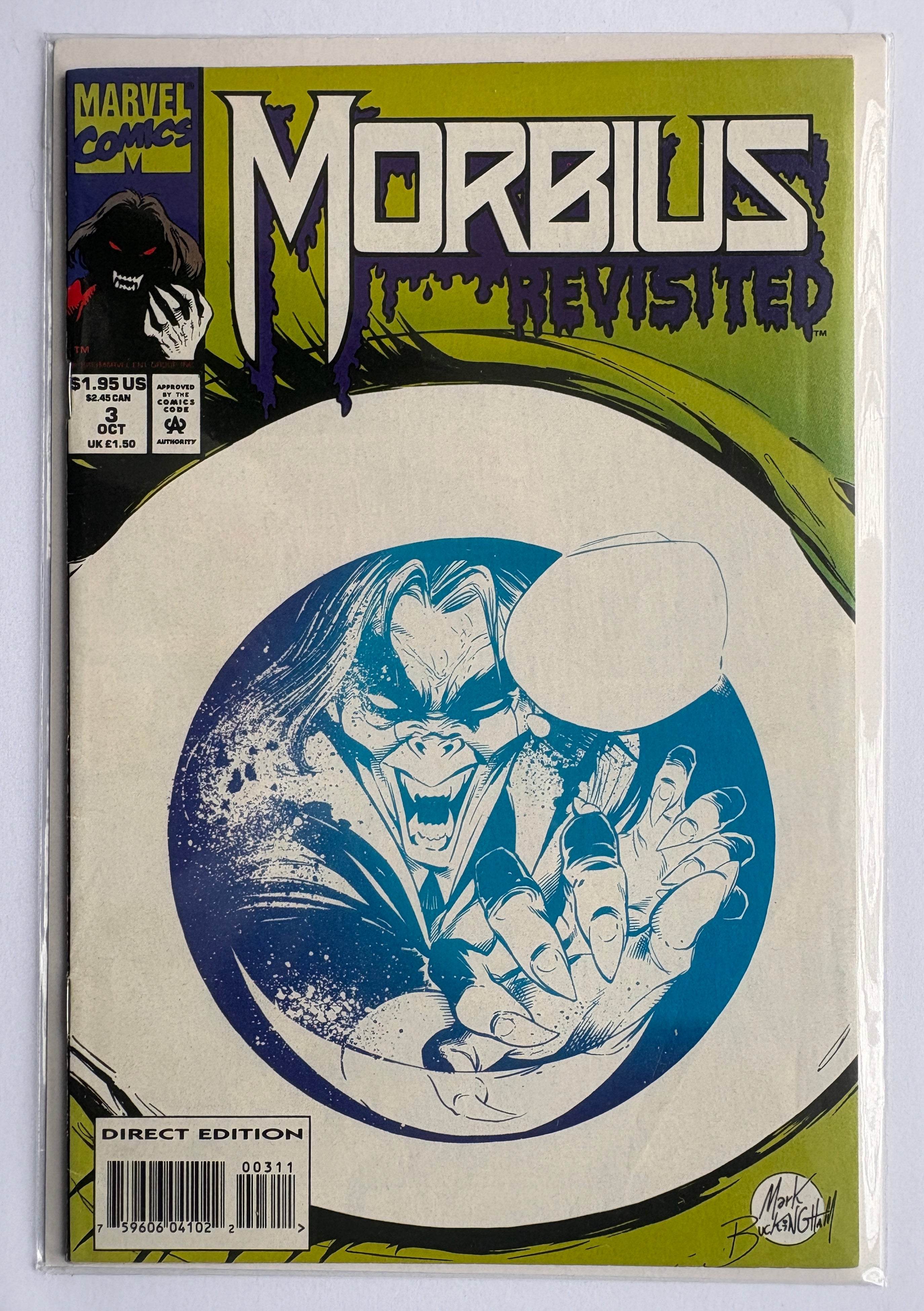 Morbius Revisited #3 - 1st Printing Marvel Comics October 1993 F/VF 7.0