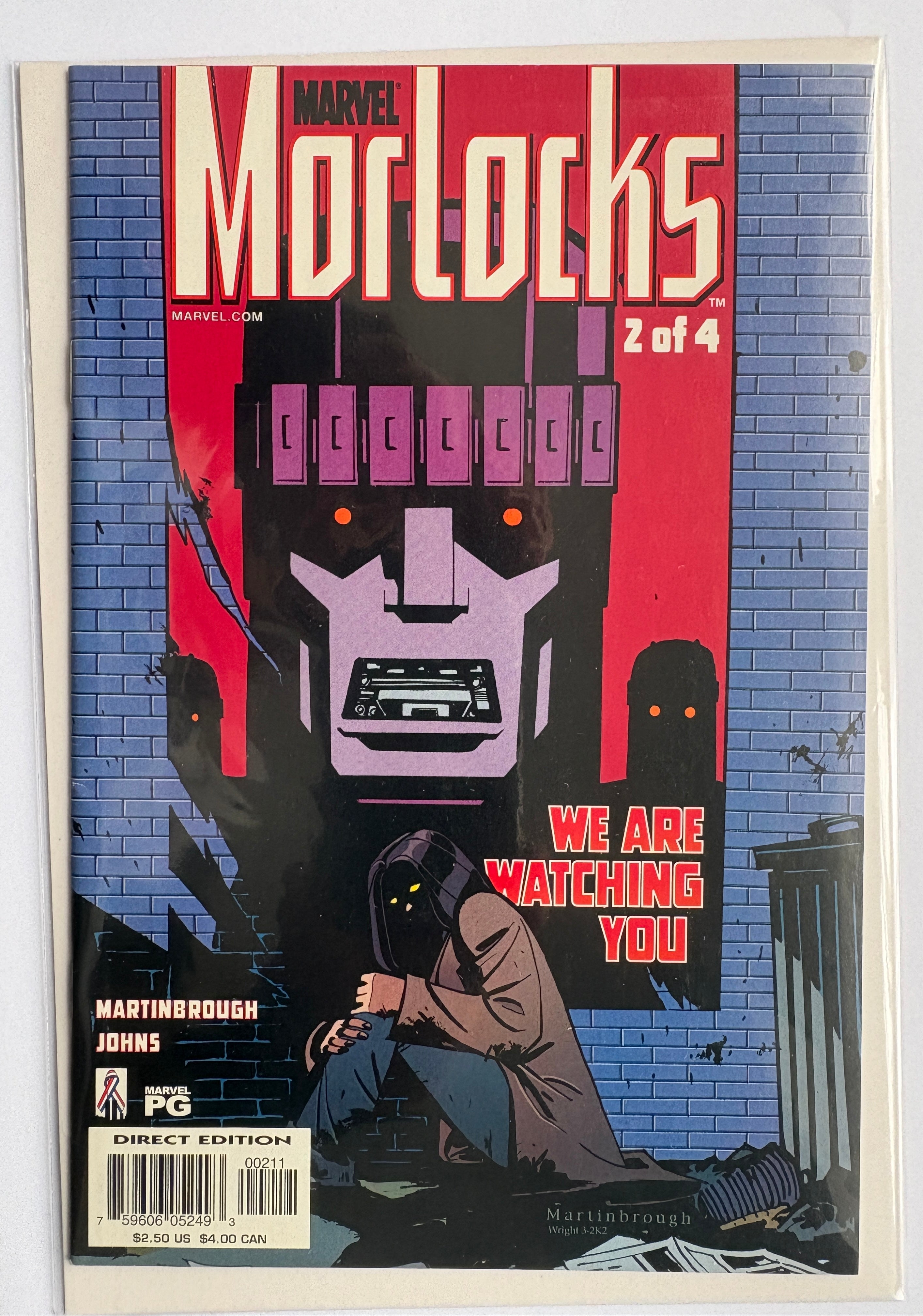 Morlocks #2 (2 of 4) - 1s Printing Marvel Comics July 2002 VF- 7.5