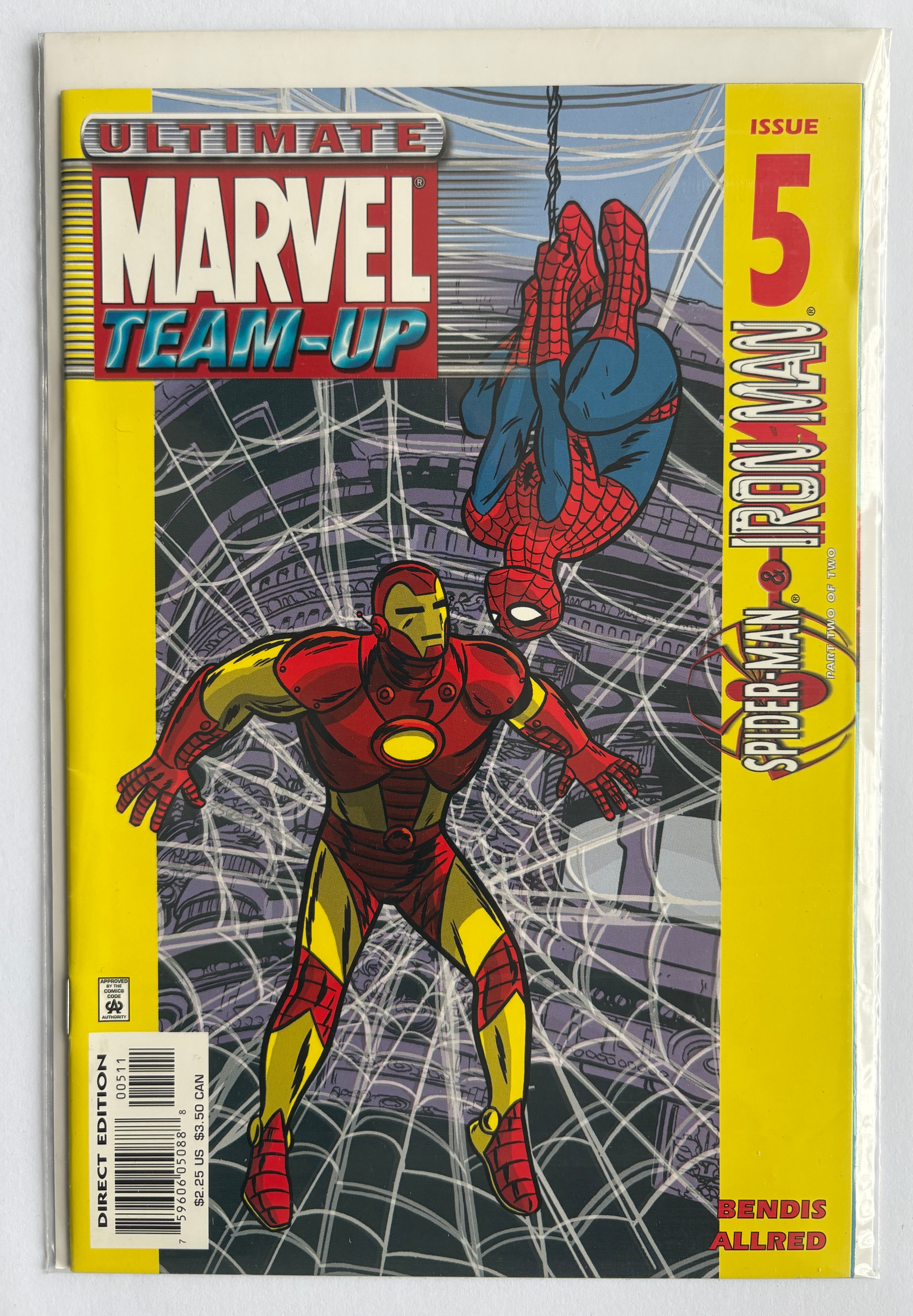 Ultimate Marvel Team-Up #5 - Spider-Man & Iron Man August 2001 VF+ 8.5