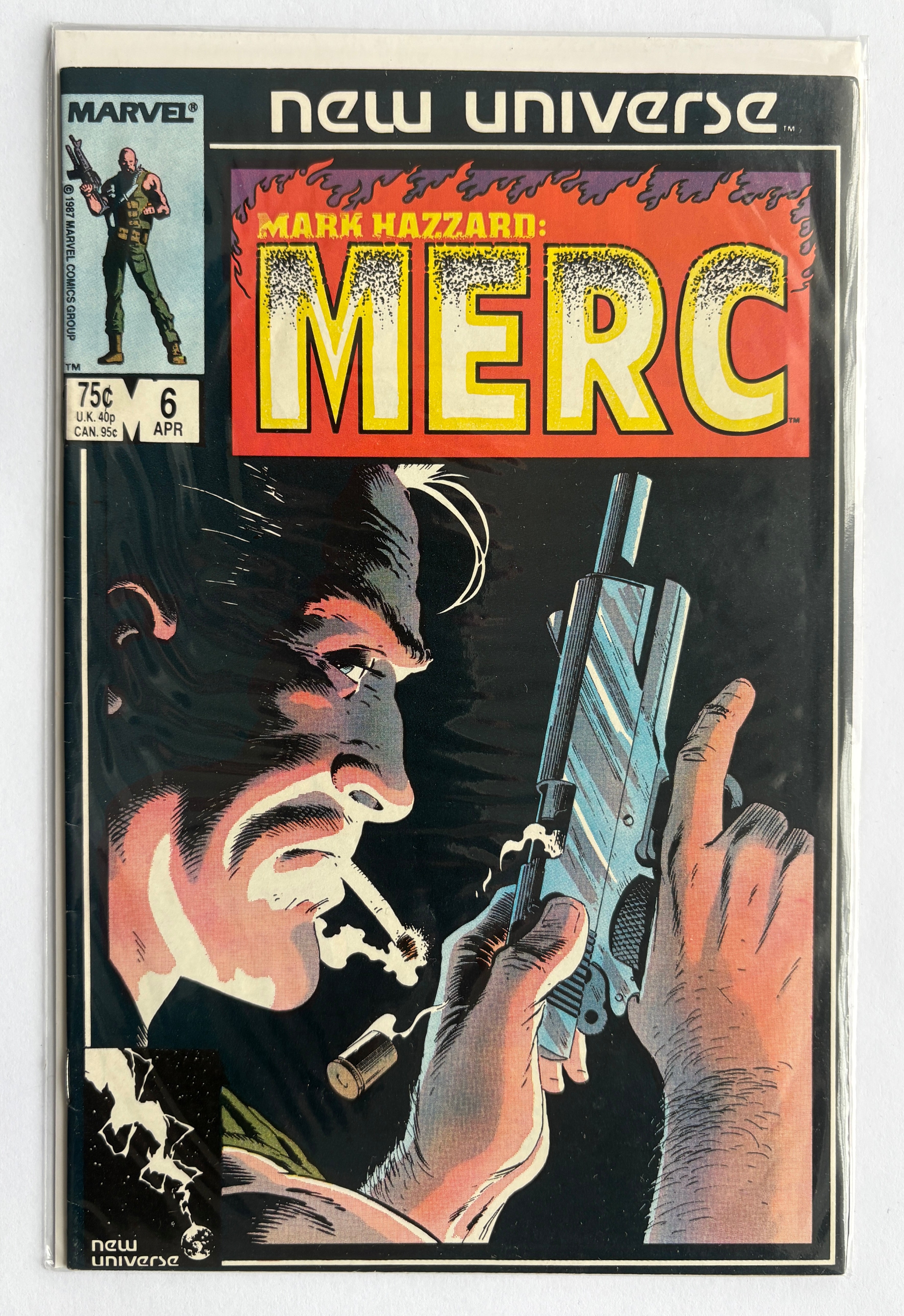 Mark Hazzard: Merc #6 - Marvel Comics April 1987 F/VF 7.0