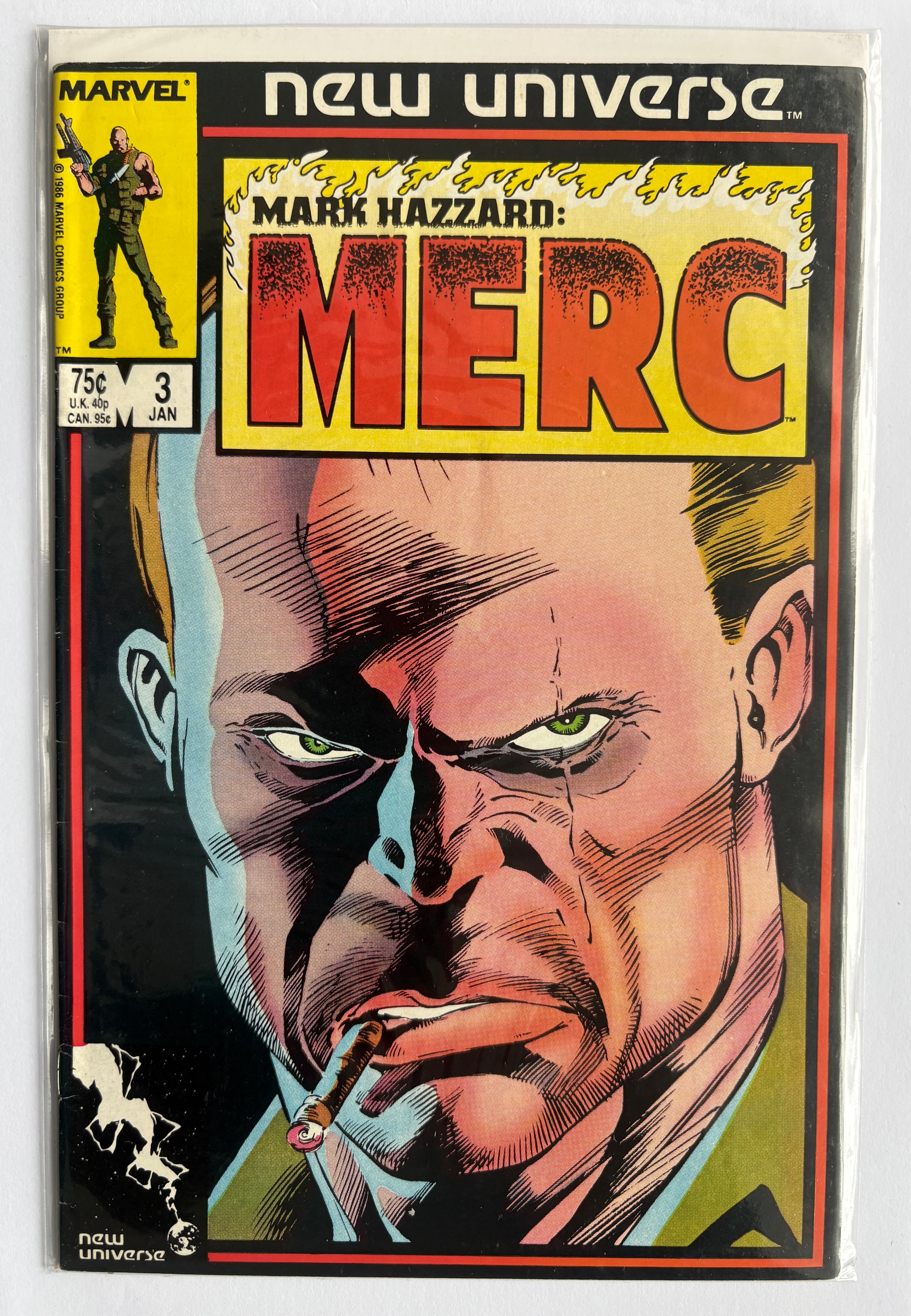 Mark Hazzard: Merc #3 - Marvel Comics January 1987 F/VF 7.0