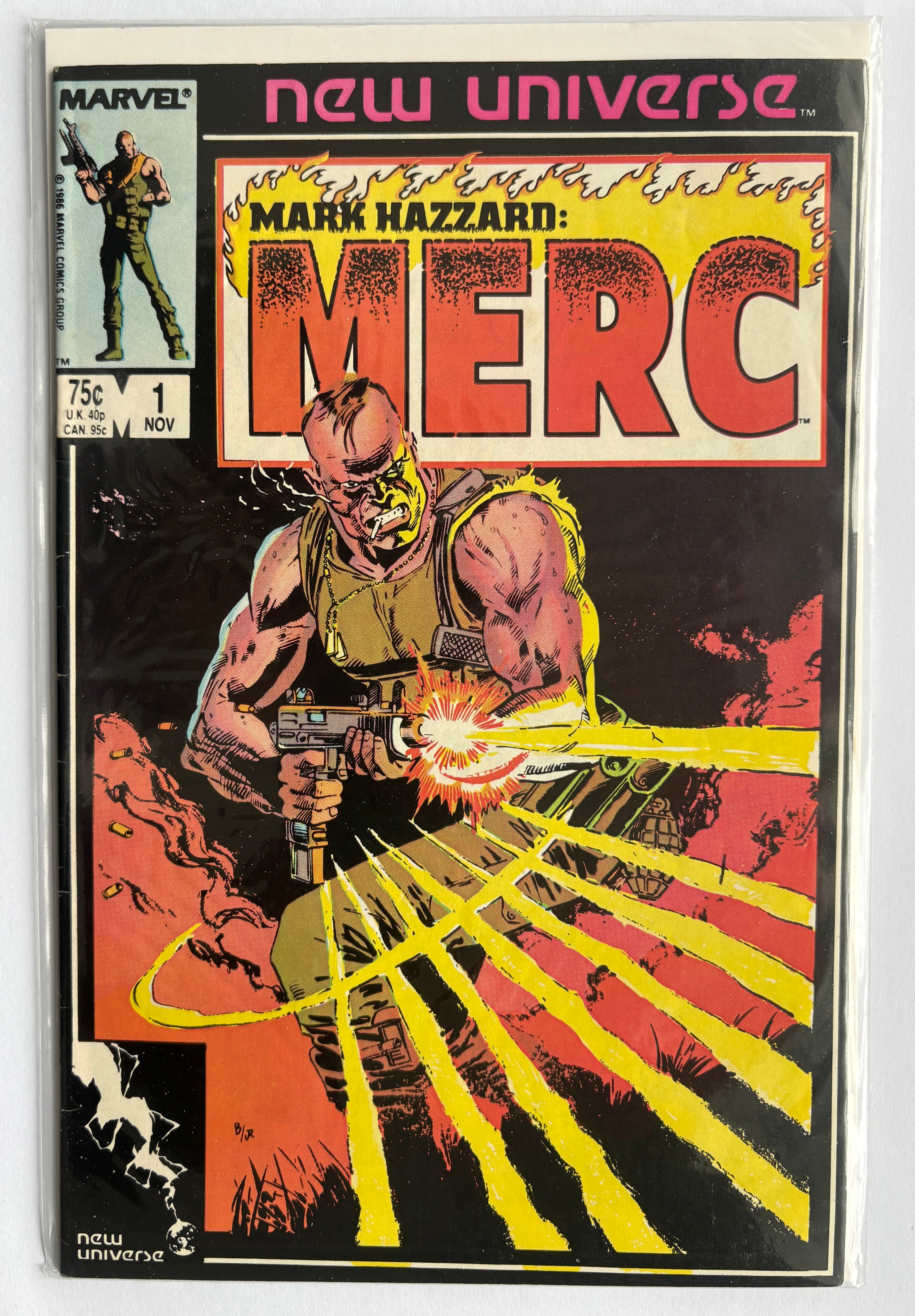 Mark Hazzard: Merc #1 - Marvel Comics November 1986 F/VF 7.0