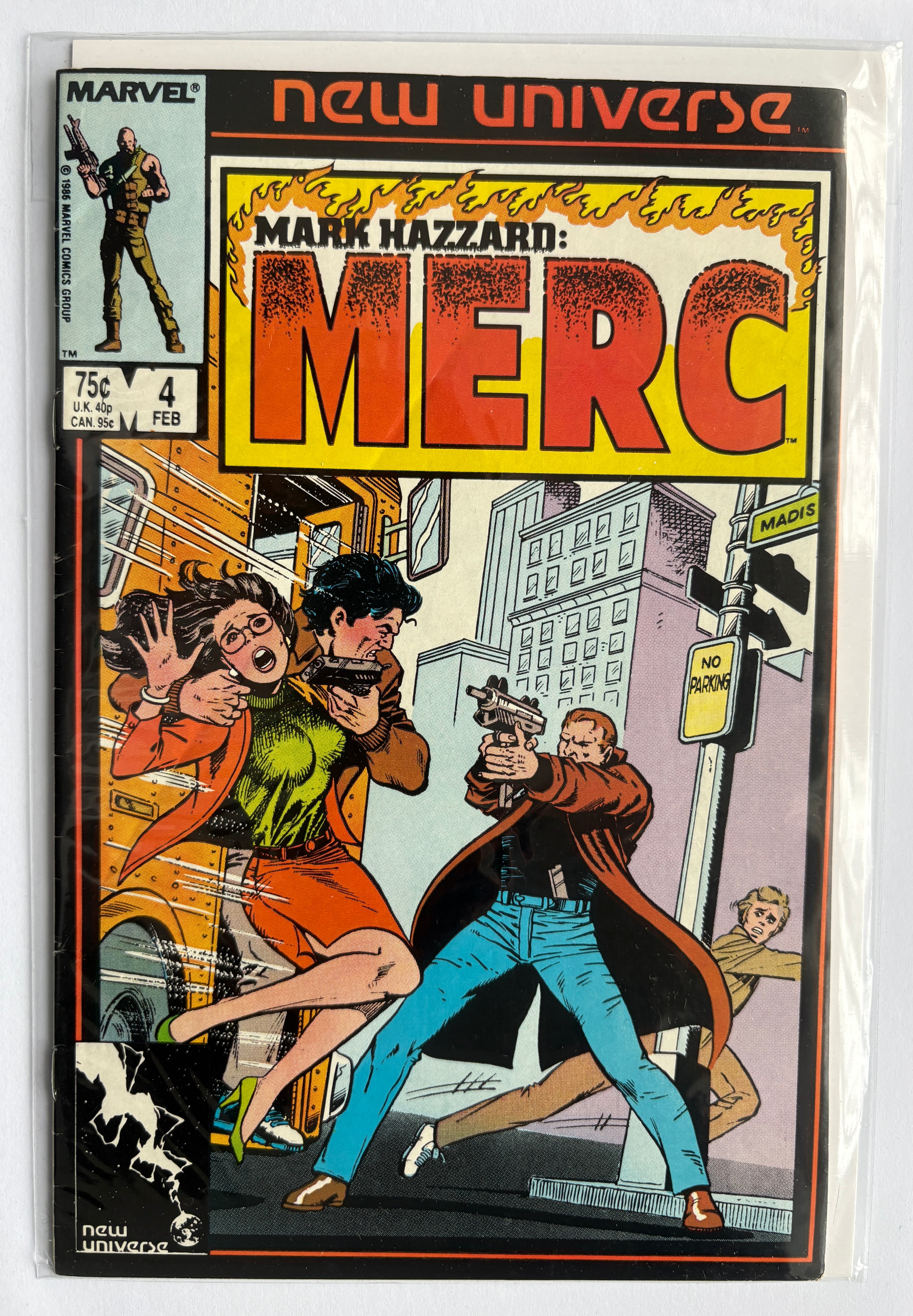 Mark Hazzard: Merc #4 - Marvel Comics February 1987 VG/FN 5.0