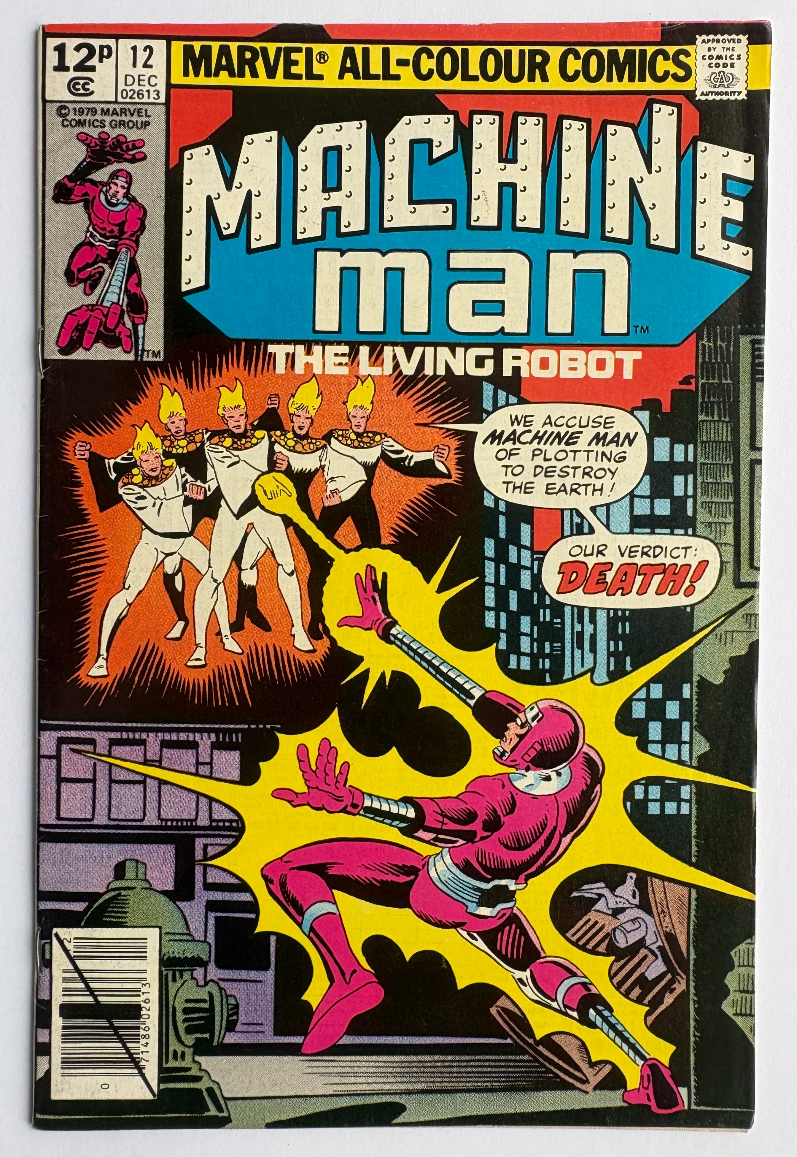 Machine Man #12 - Marvel Comics - UK Variant December 1979 FN+ 6.5
