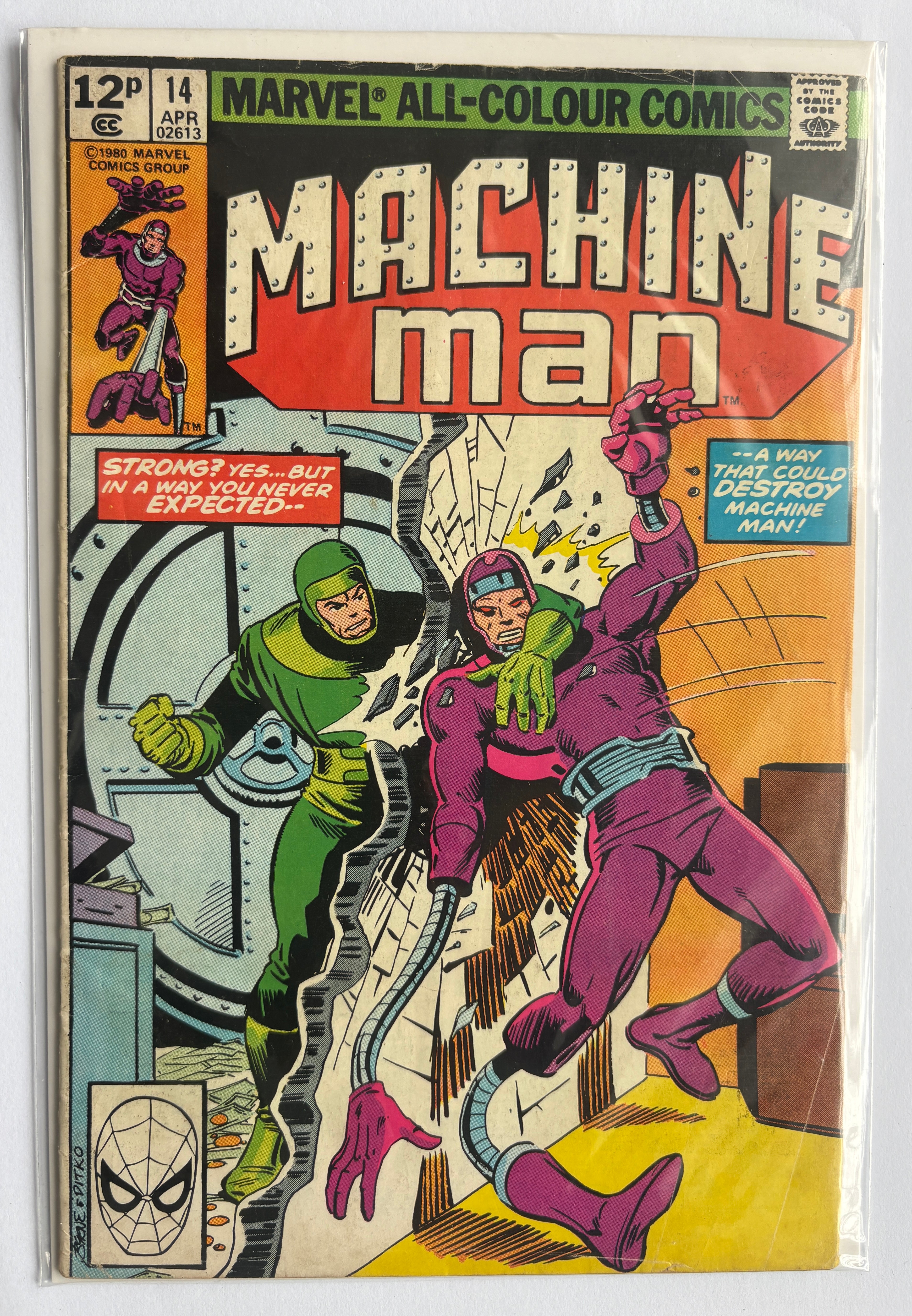 Machine Man #14 - Marvel Comics UK Variant April 1980 FN 6.0