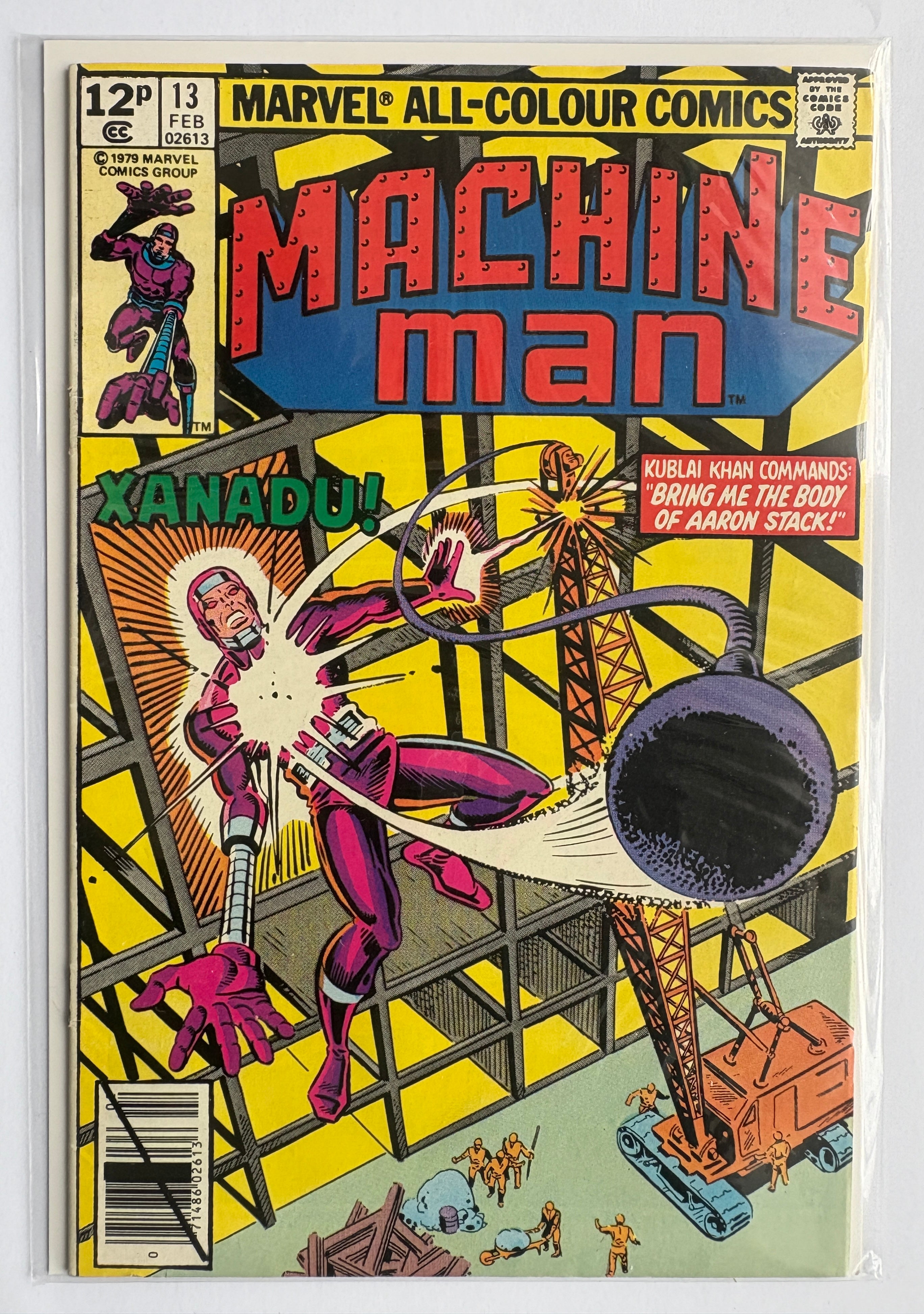 Machine Man #13 - Marvel Comics - UK Variant February 1980 VF- 7.5