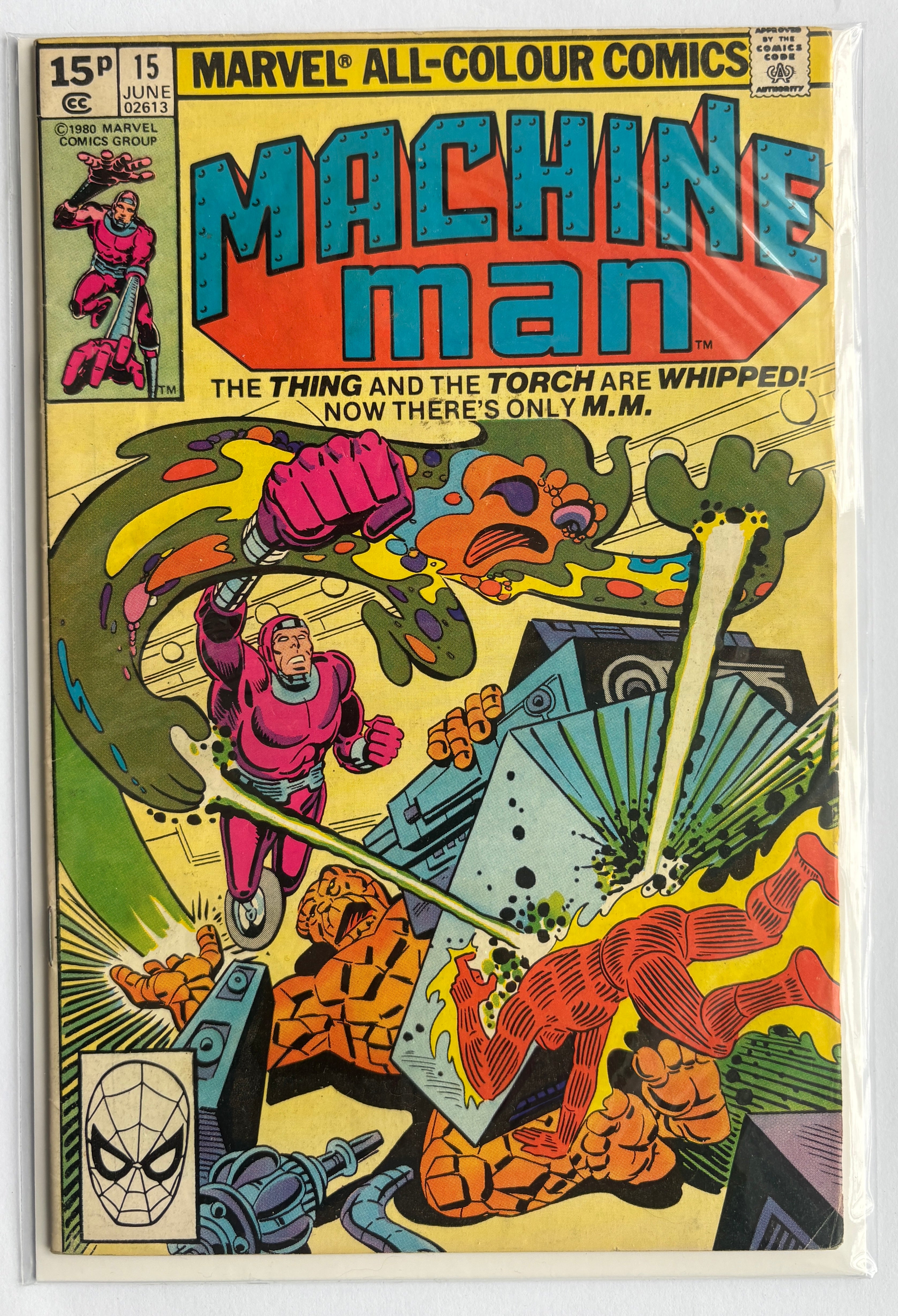 Machine Man #15 - Marvel Comics - UK Variant June 1980 FN 6.0