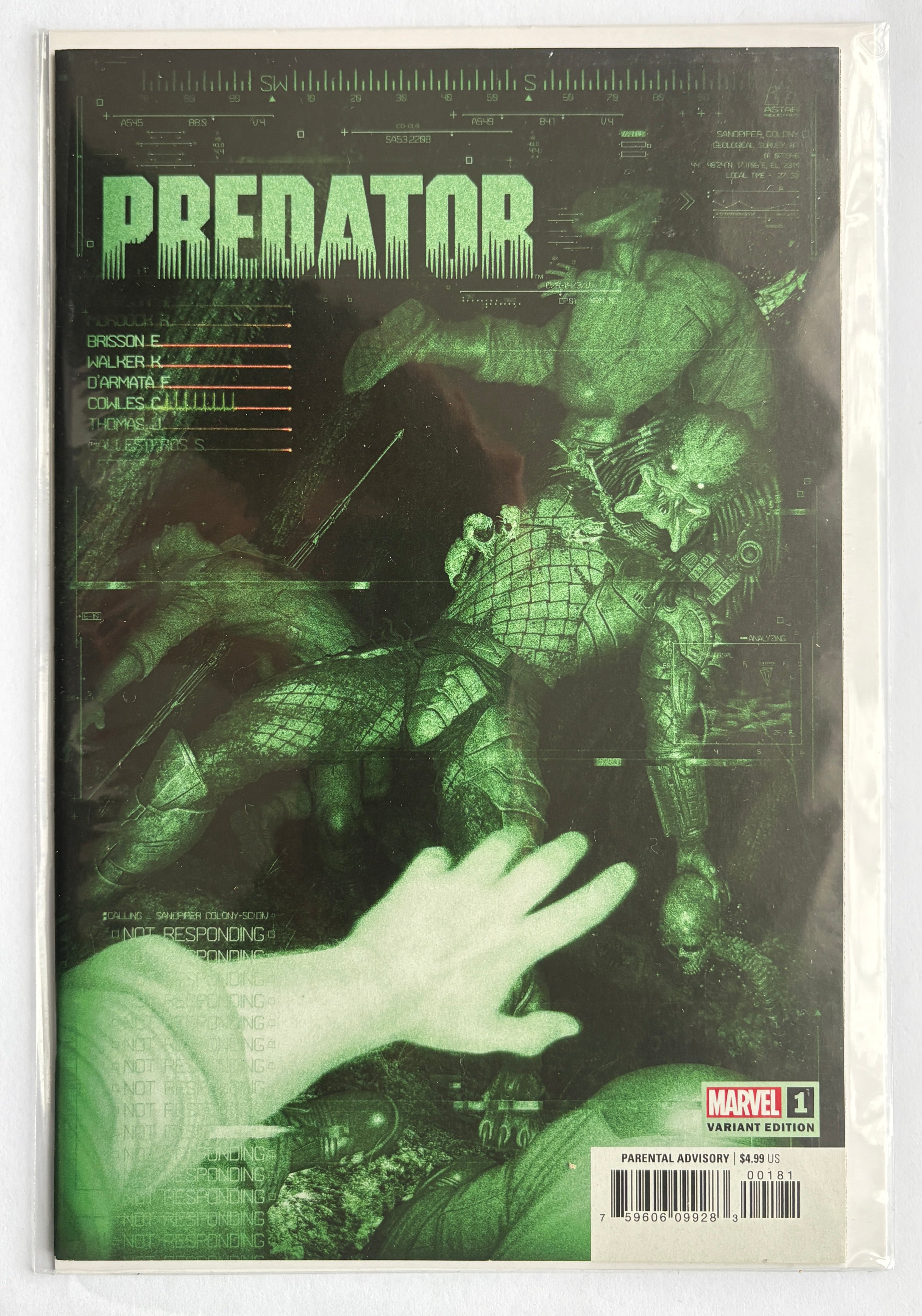 Predator #1 - 1st Printing Variant Marvel Comics November 2022 NM- 9.2