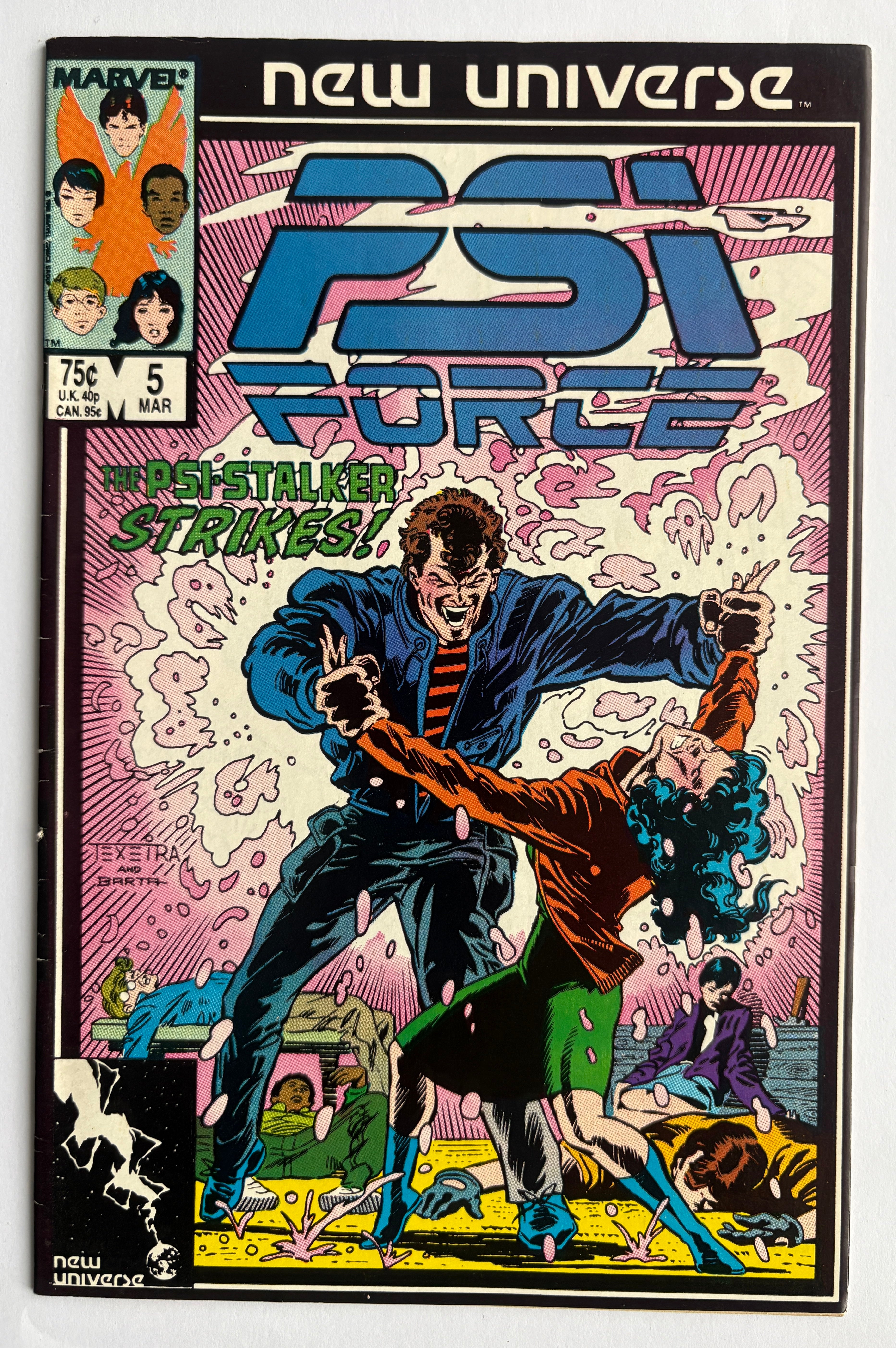 PSI Force #5  - Marvel Comics March 1987 F/VF 7.0