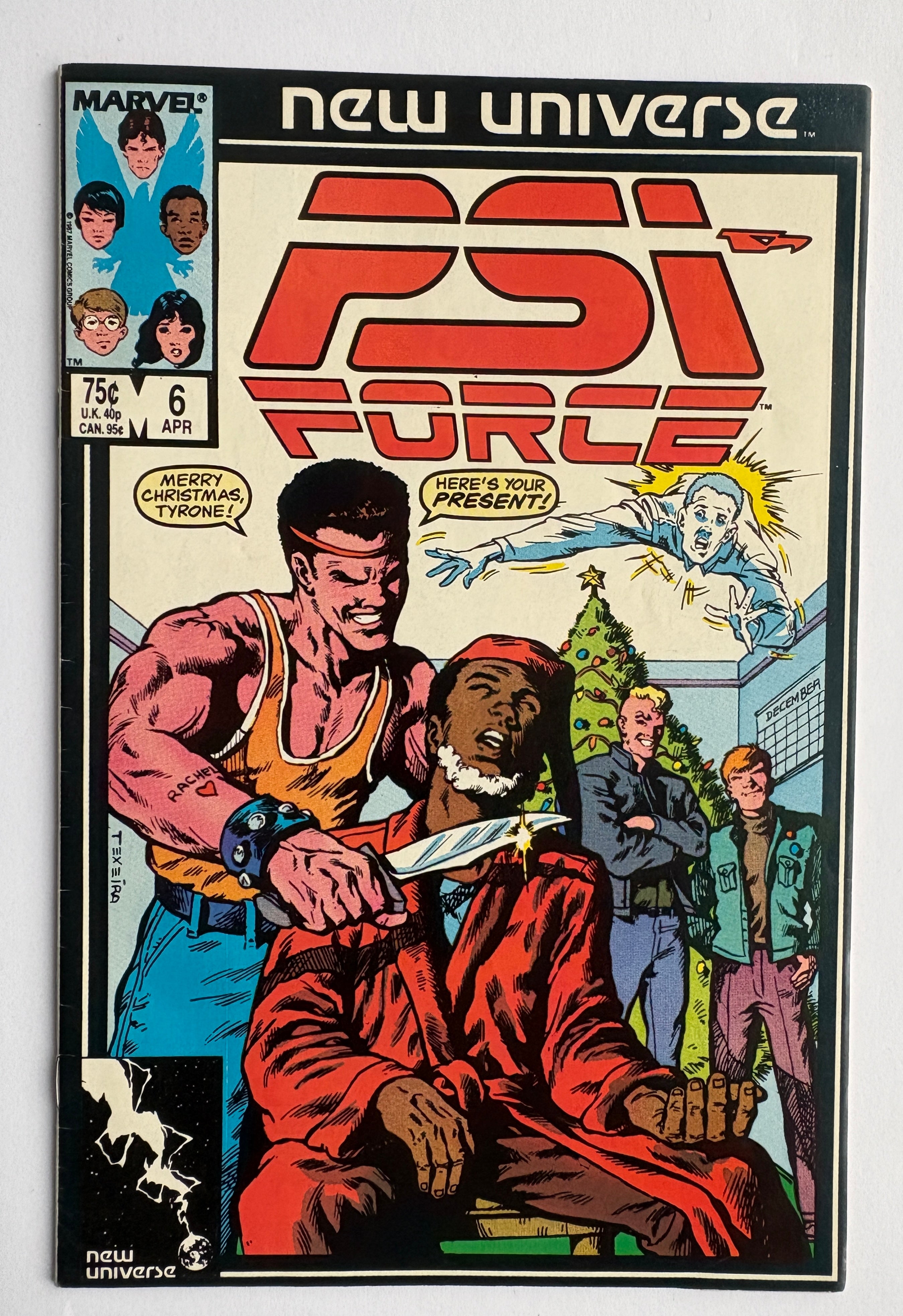 PSI Force #6  - Marvel Comics April 1987 F/VF 7.0