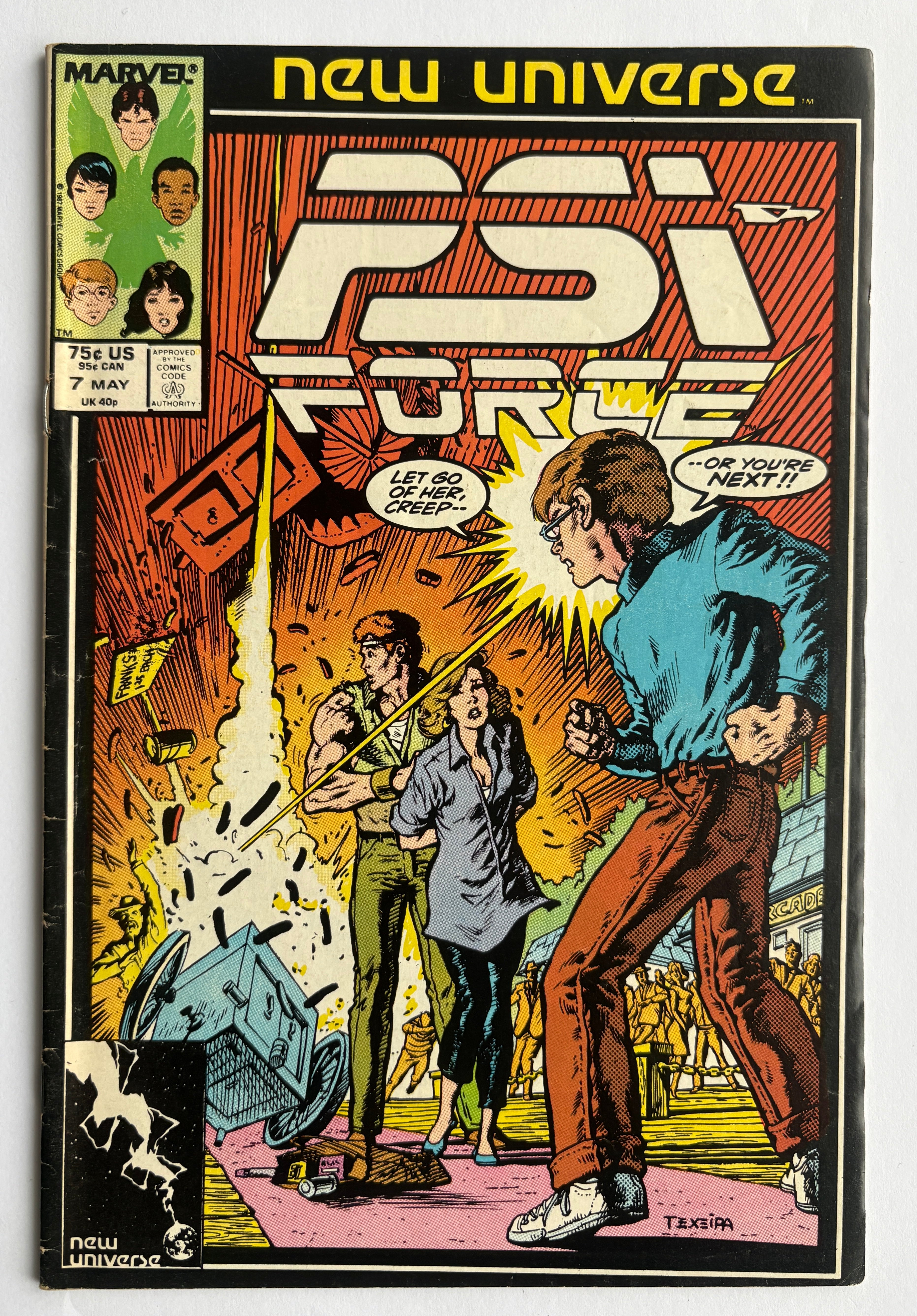 PSI Force #7 - Marvel Comics May 1987 FN 6.0
