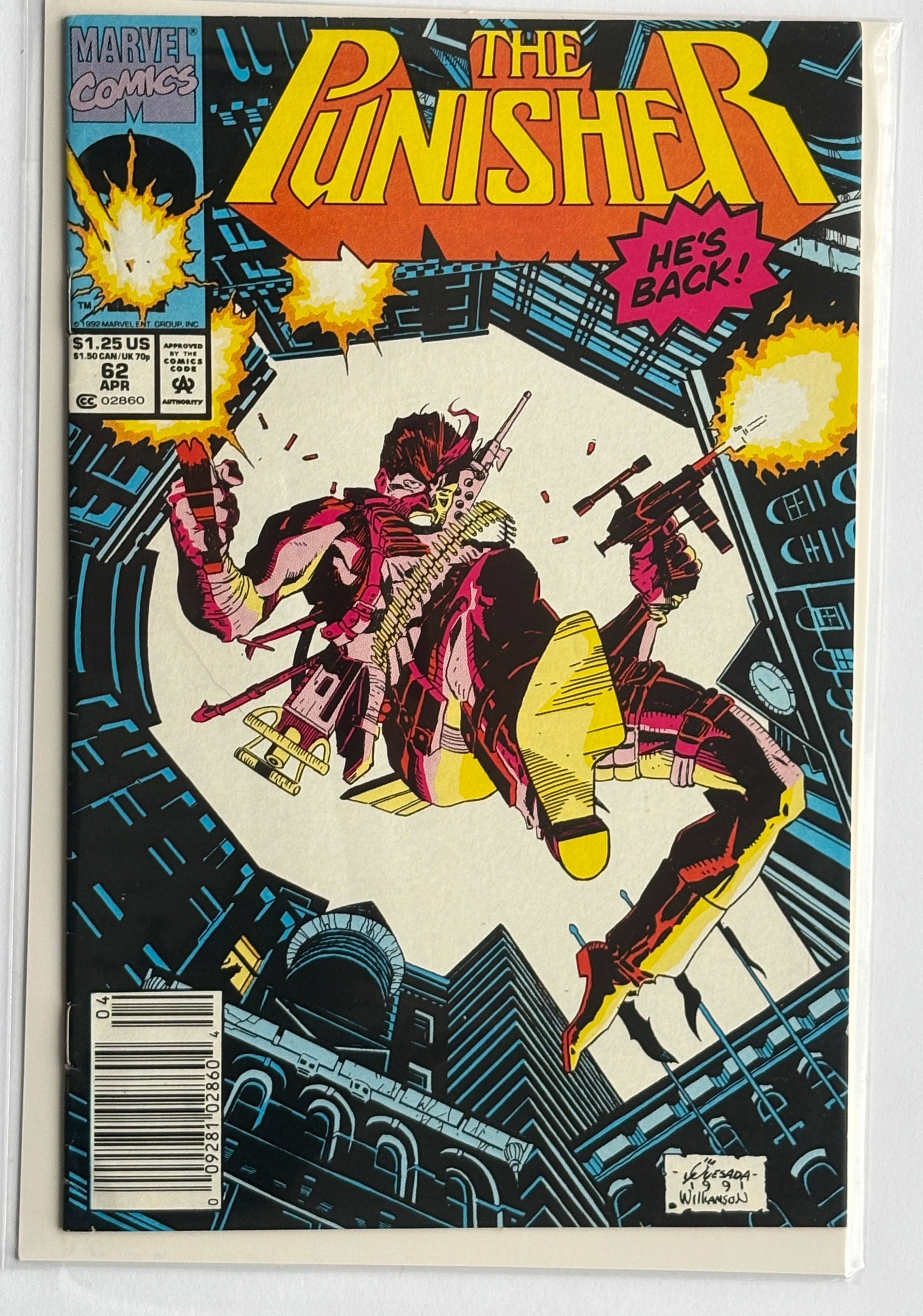 The Punisher #62 - Marvel Comics - April 1992 FN 6.0