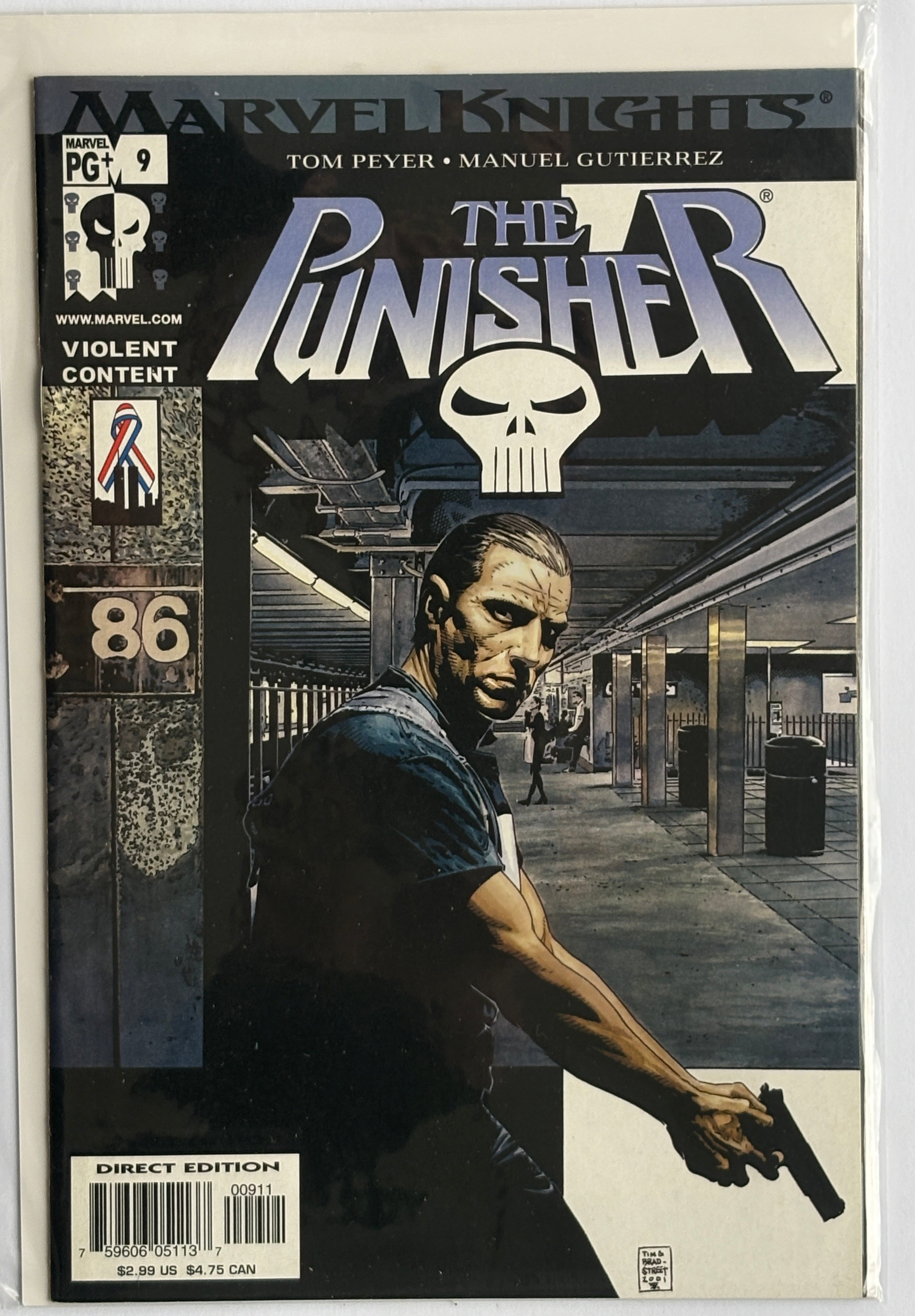 The Punisher #9 - 1st Printing - Marvel Knights April 2002 VF+ 8.5