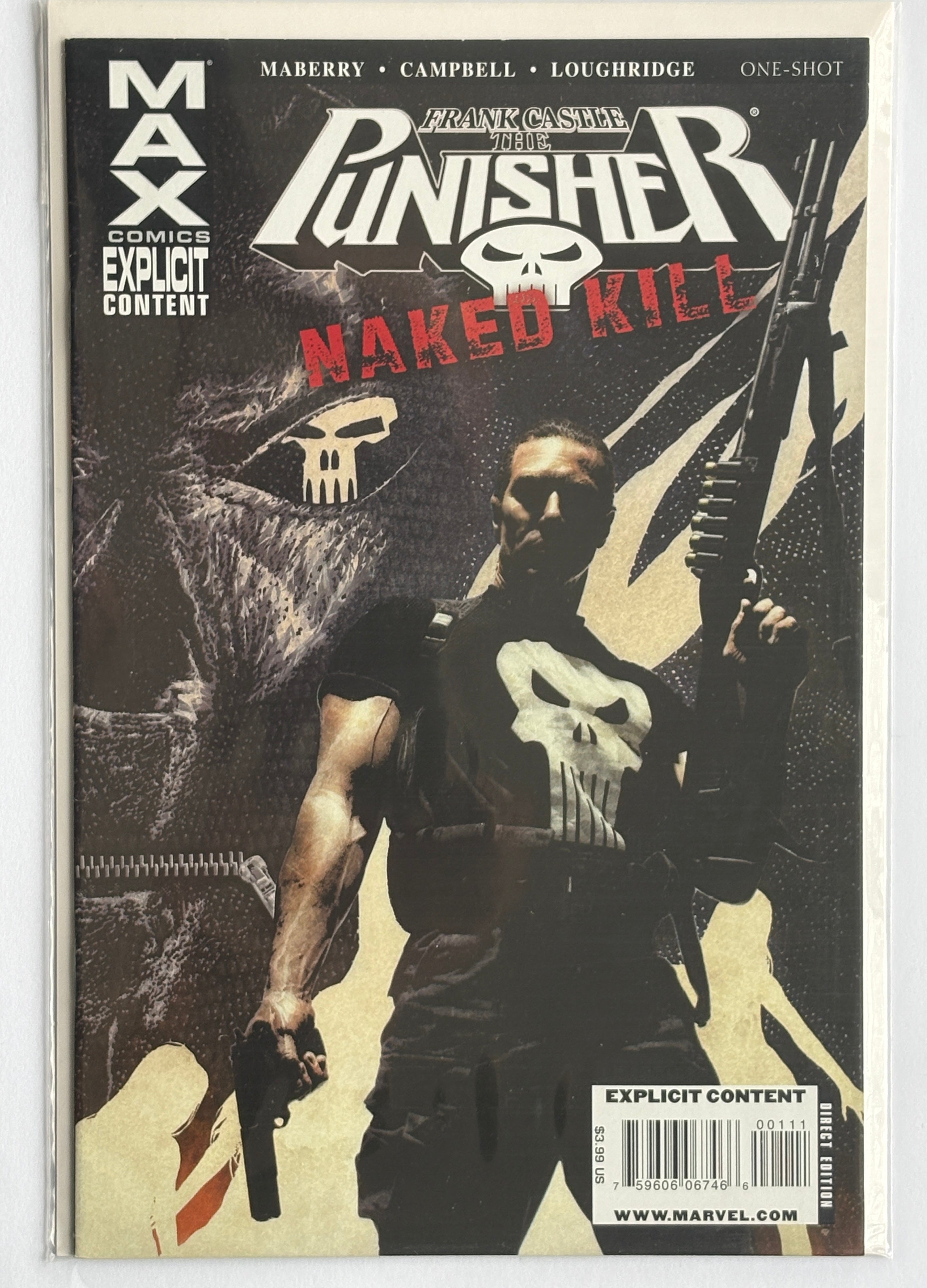 Punisher Max Naked Kill #1 - 1st Printing - Marvel Comics August 2009 VF 8.0