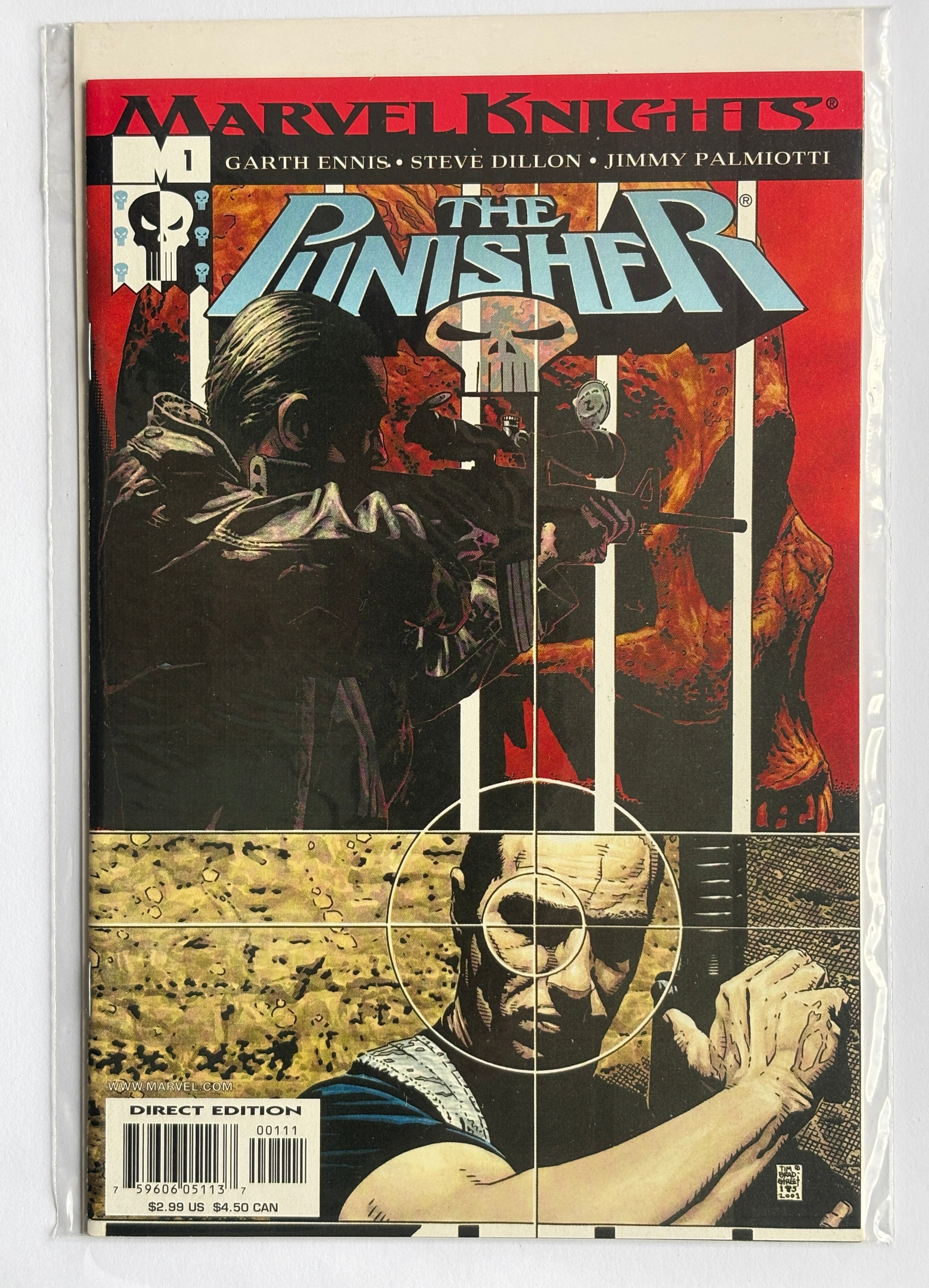 Punisher #1 - 1st Printing - Marvel Knights August 2001 NM- 9.2
