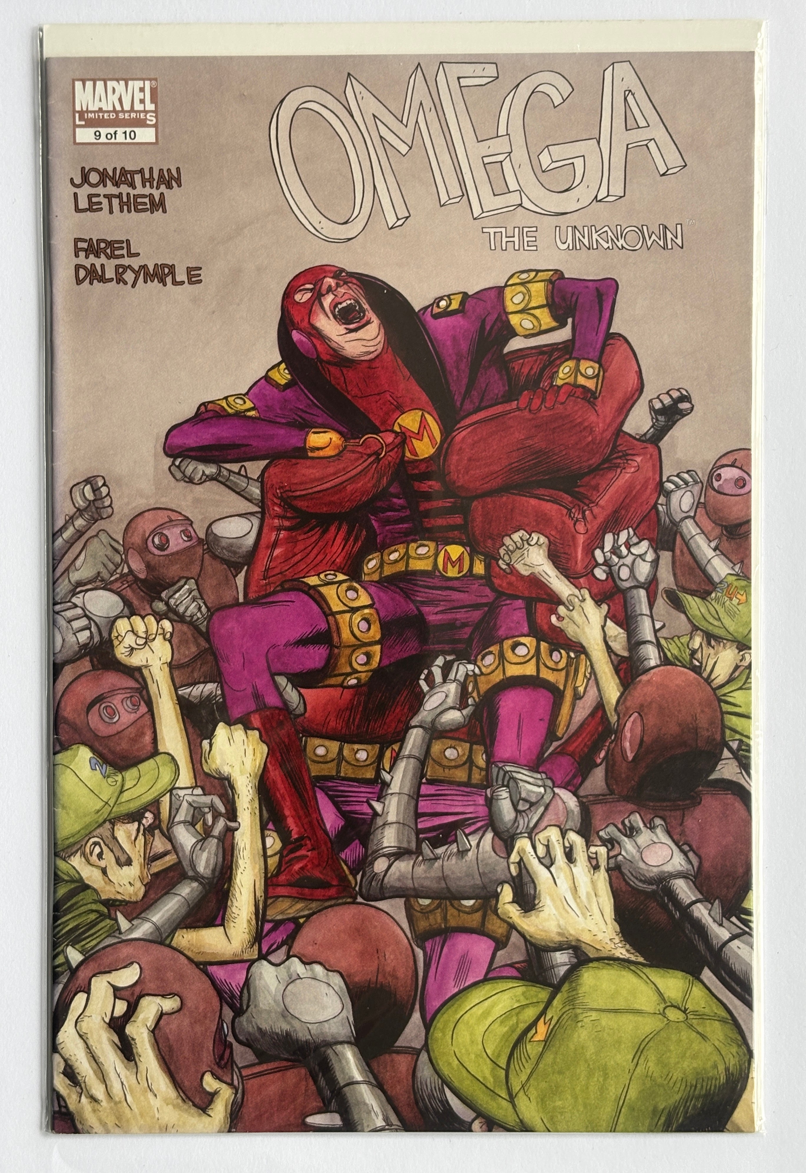 Omega the Unknown #9 (9 of 10) 1st Print Marvel Comics August 2008 VF- 7.5