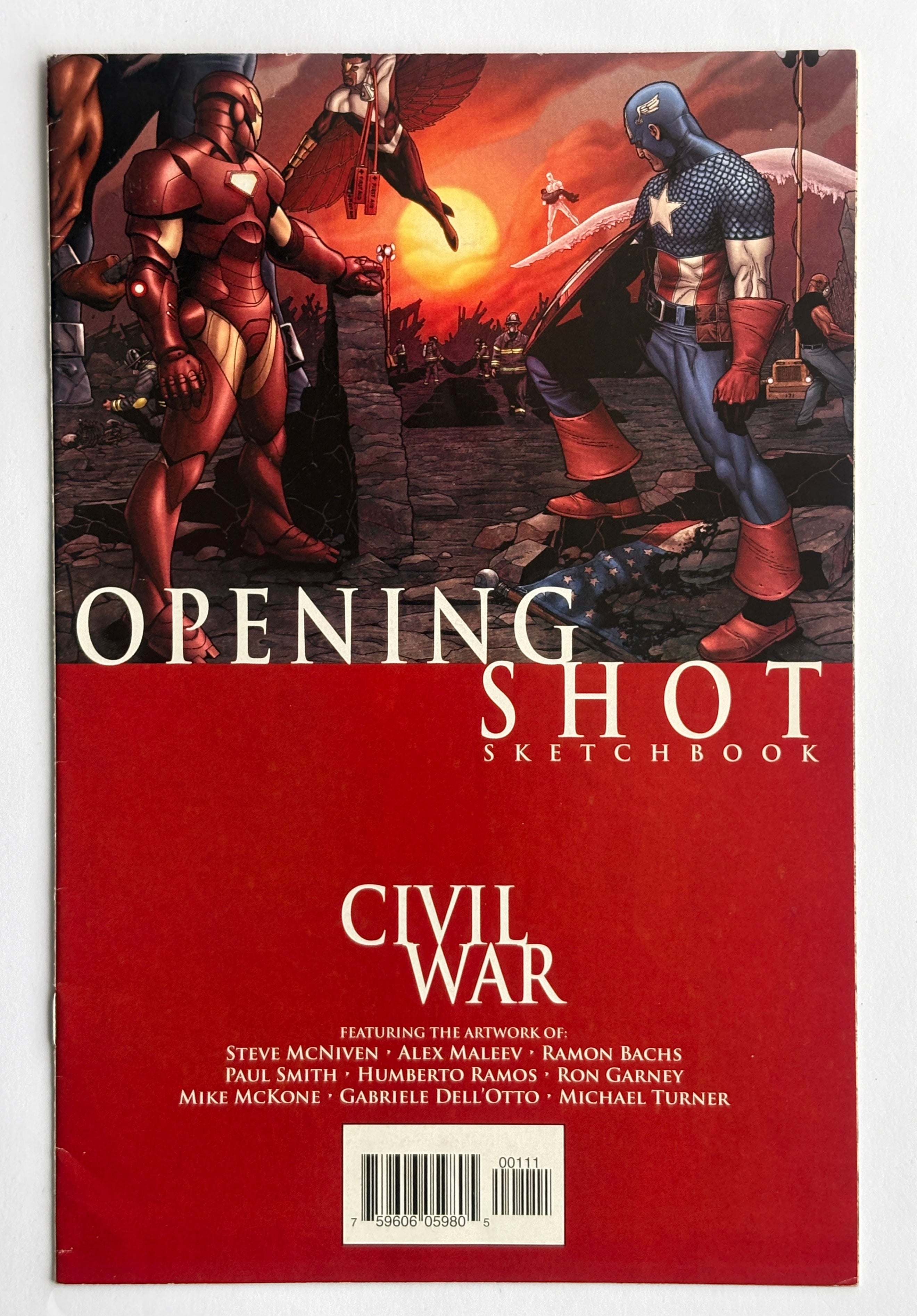 Civil War Opening Shot Sketchbook - 1st Printing - Marvel Comics 2006 FN 6.0