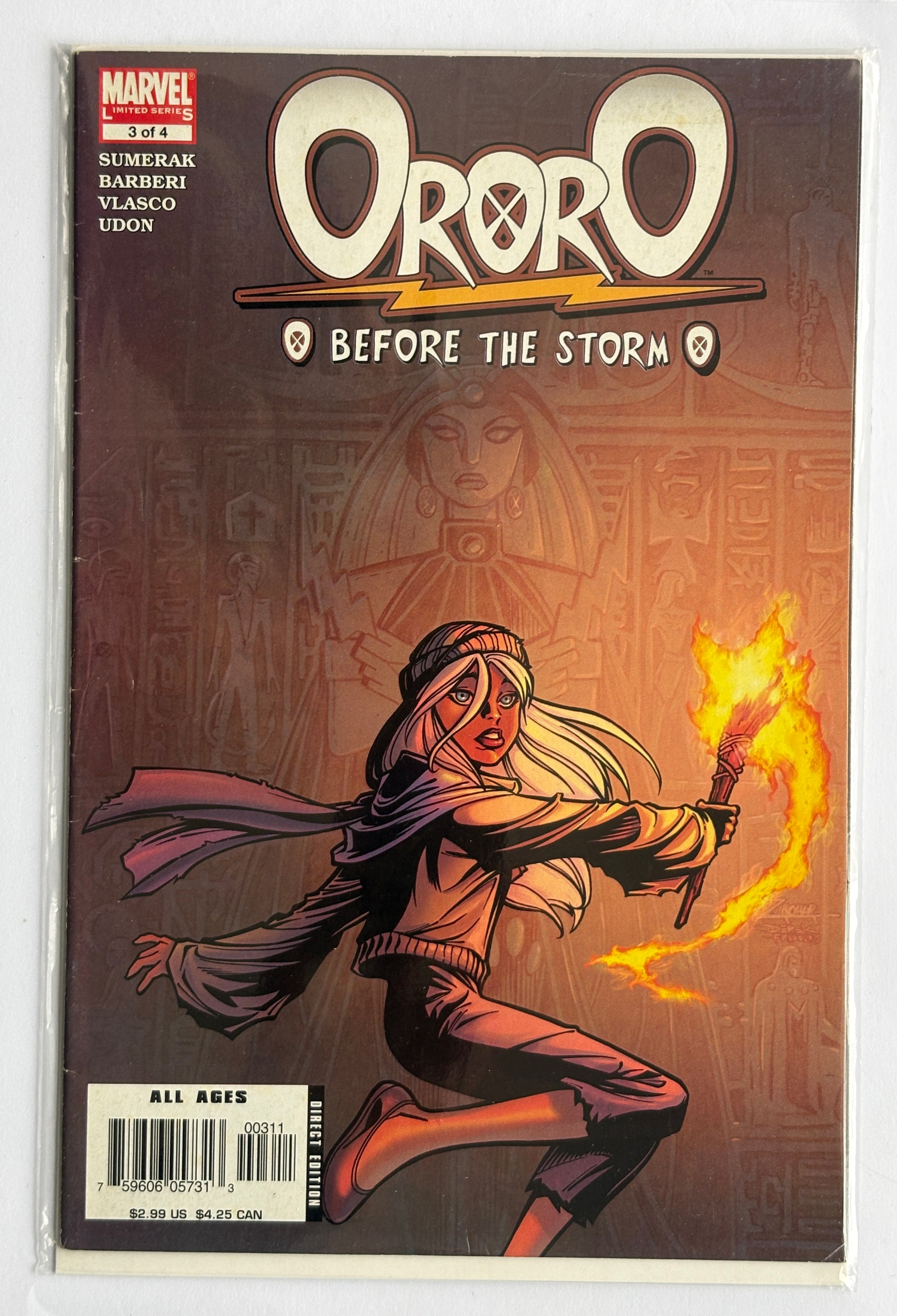 Ororo: Before the Storm #3 (3 of 4) Marvel Comics October 2005 FN 6.0