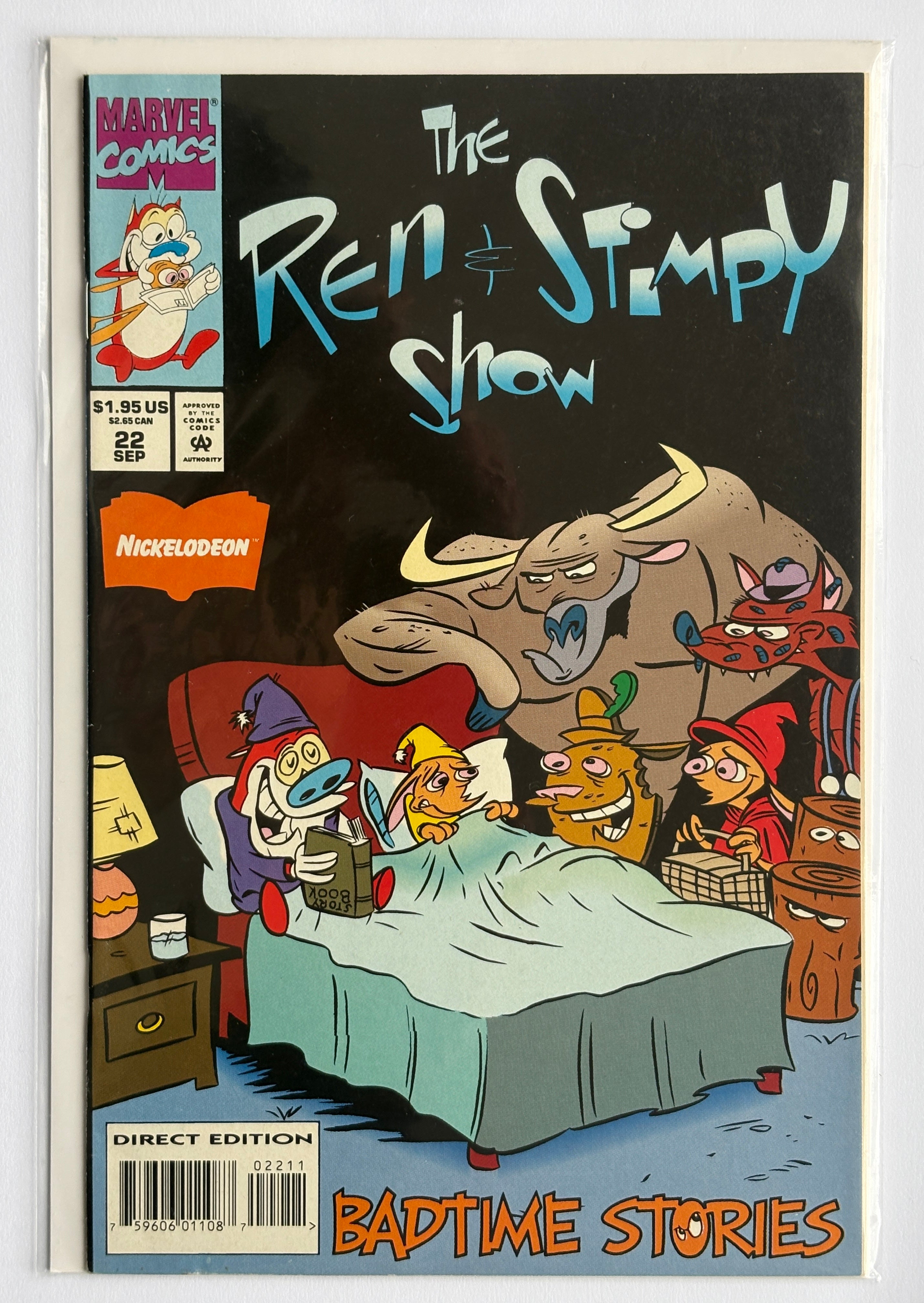 The Ren & Stimpy Show #22 - Marvel Comics September 1994 VF+ 8.5