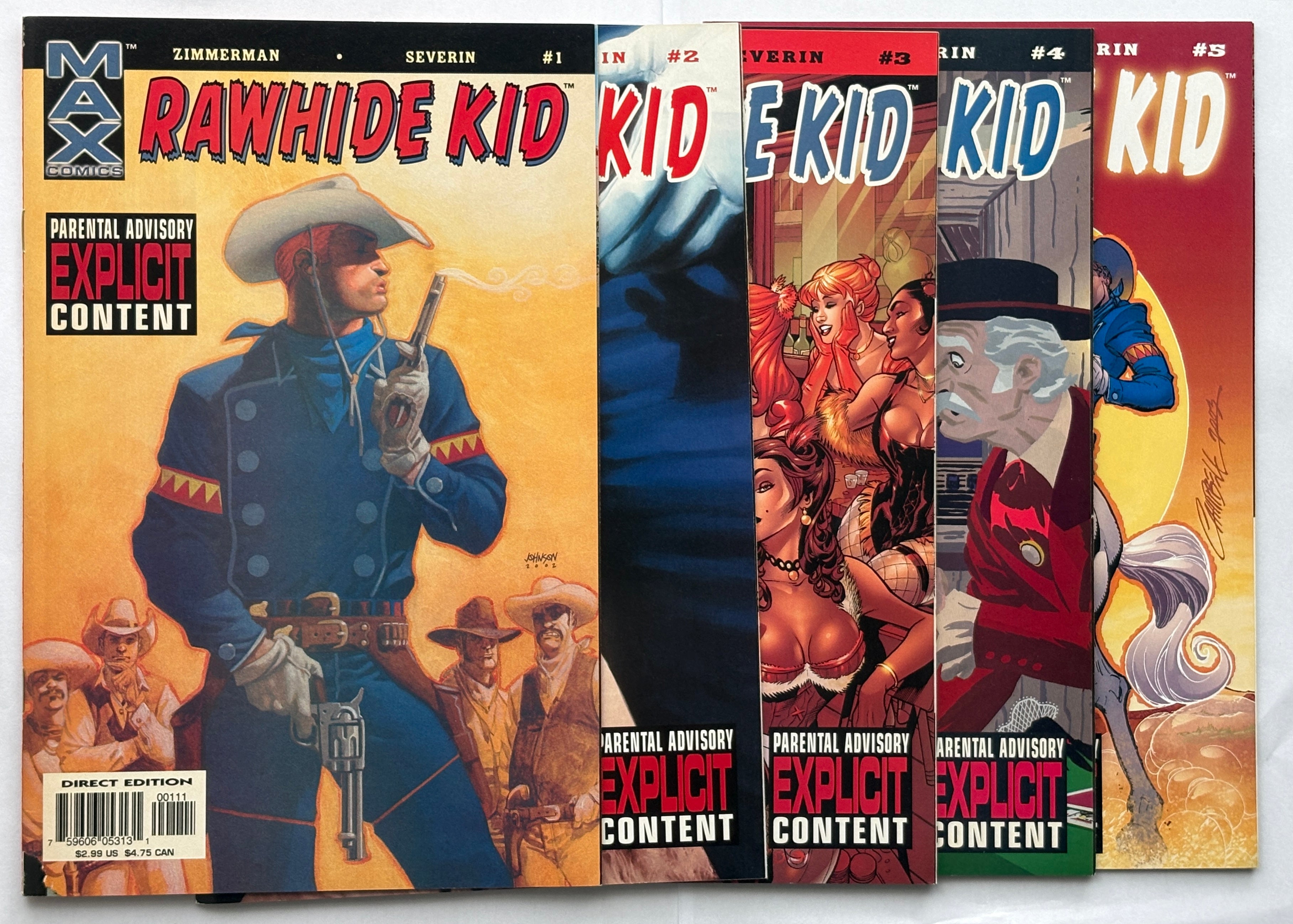 Rawhide Kid #1 to 5 - Complete Set of 5 Comics Max (Marvel) 2003 VF 8.0