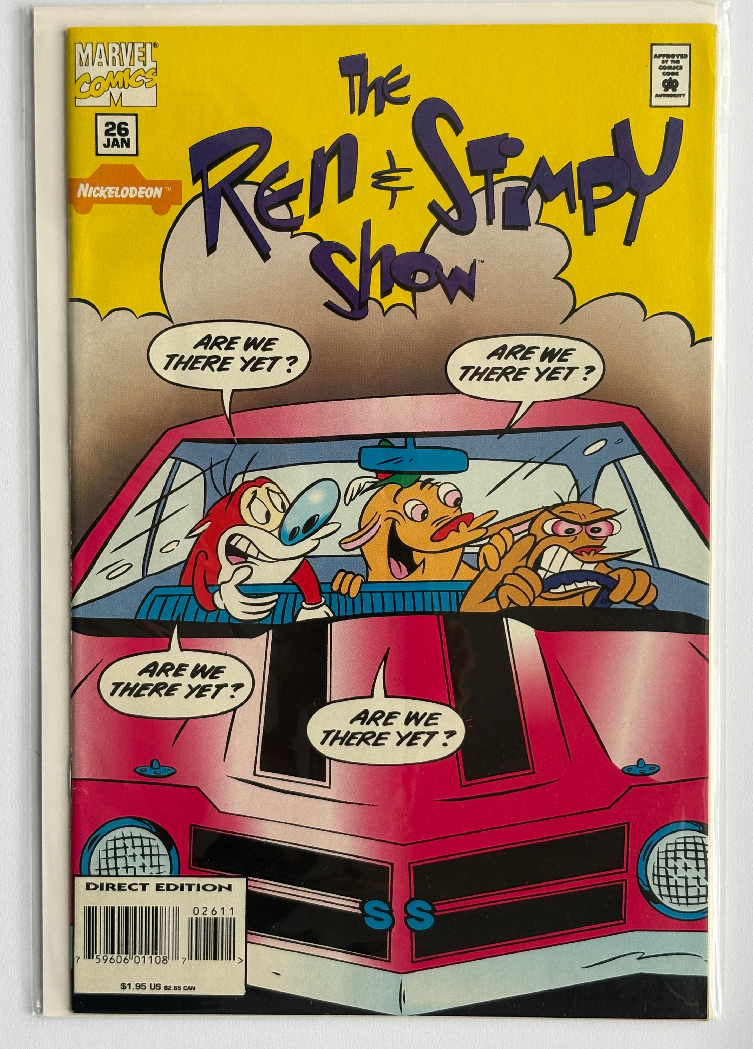 The Ren & Stimpy Show #26 - Marvel Comics January 1995 VF+ 8.5