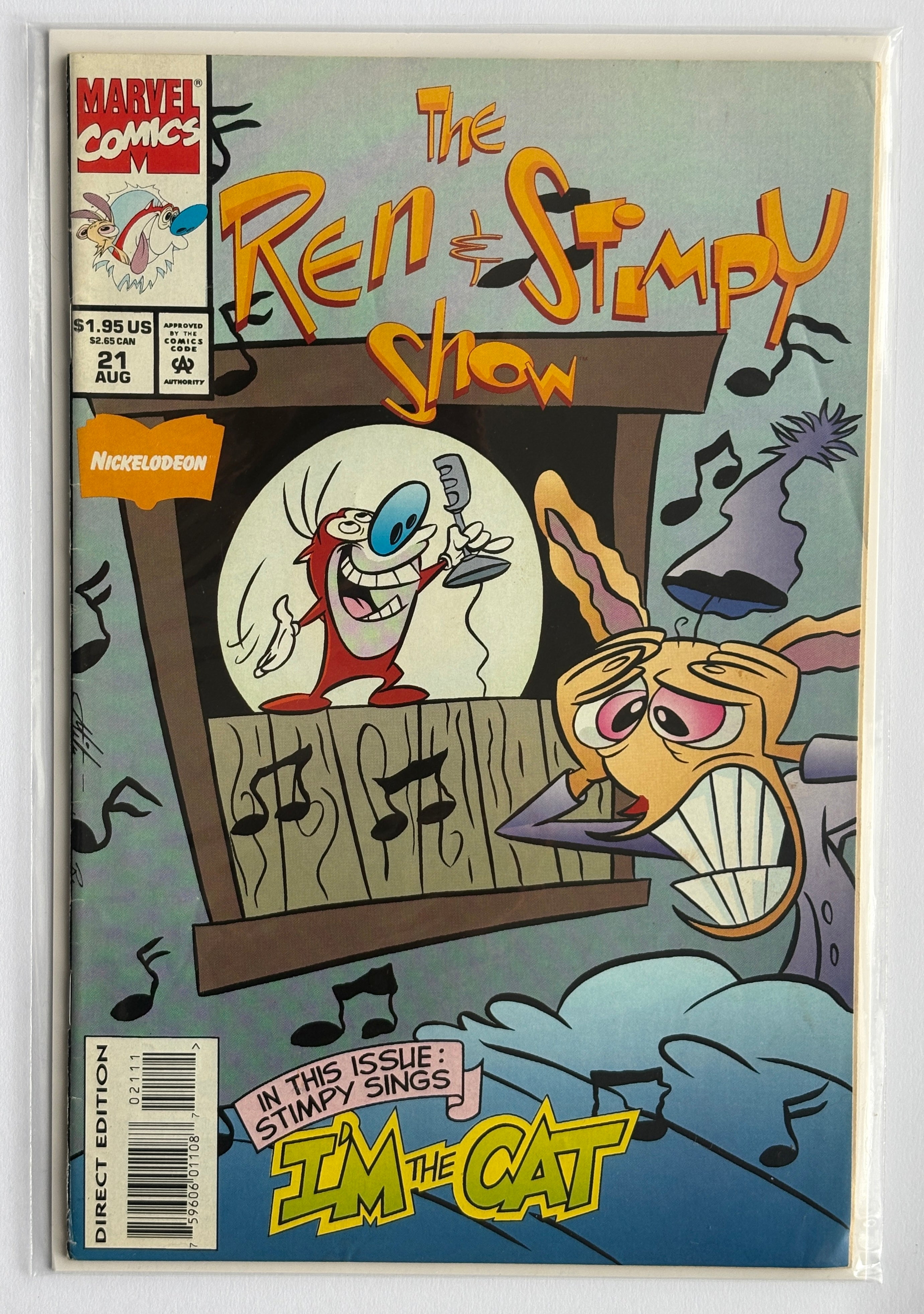 The Ren & Stimpy Show #21 - Marvel Comics August 1994 FN 6.0