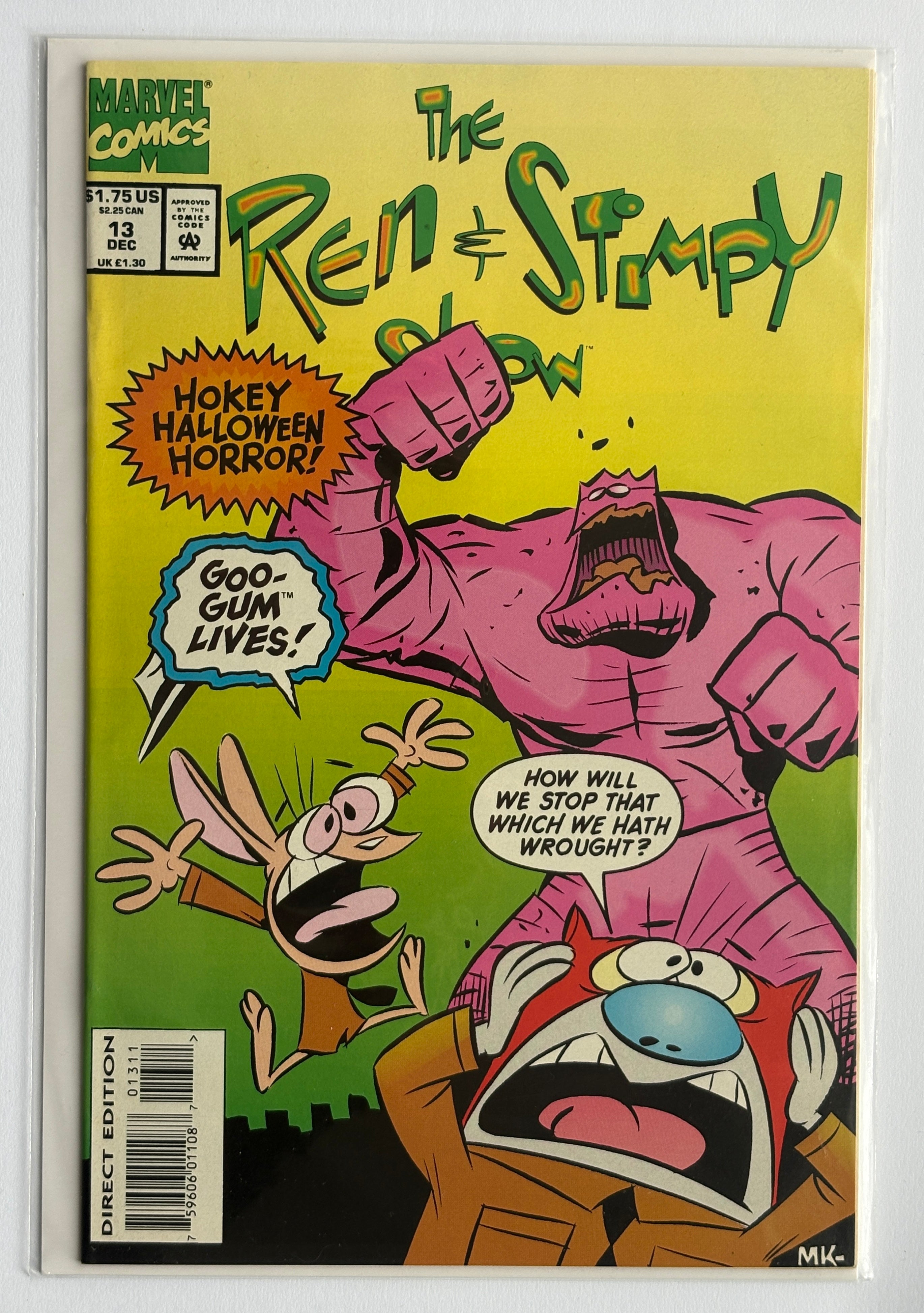 The Ren & Stimpy Show #13 - Marvel Comics December 1993 VF/NM 9.0