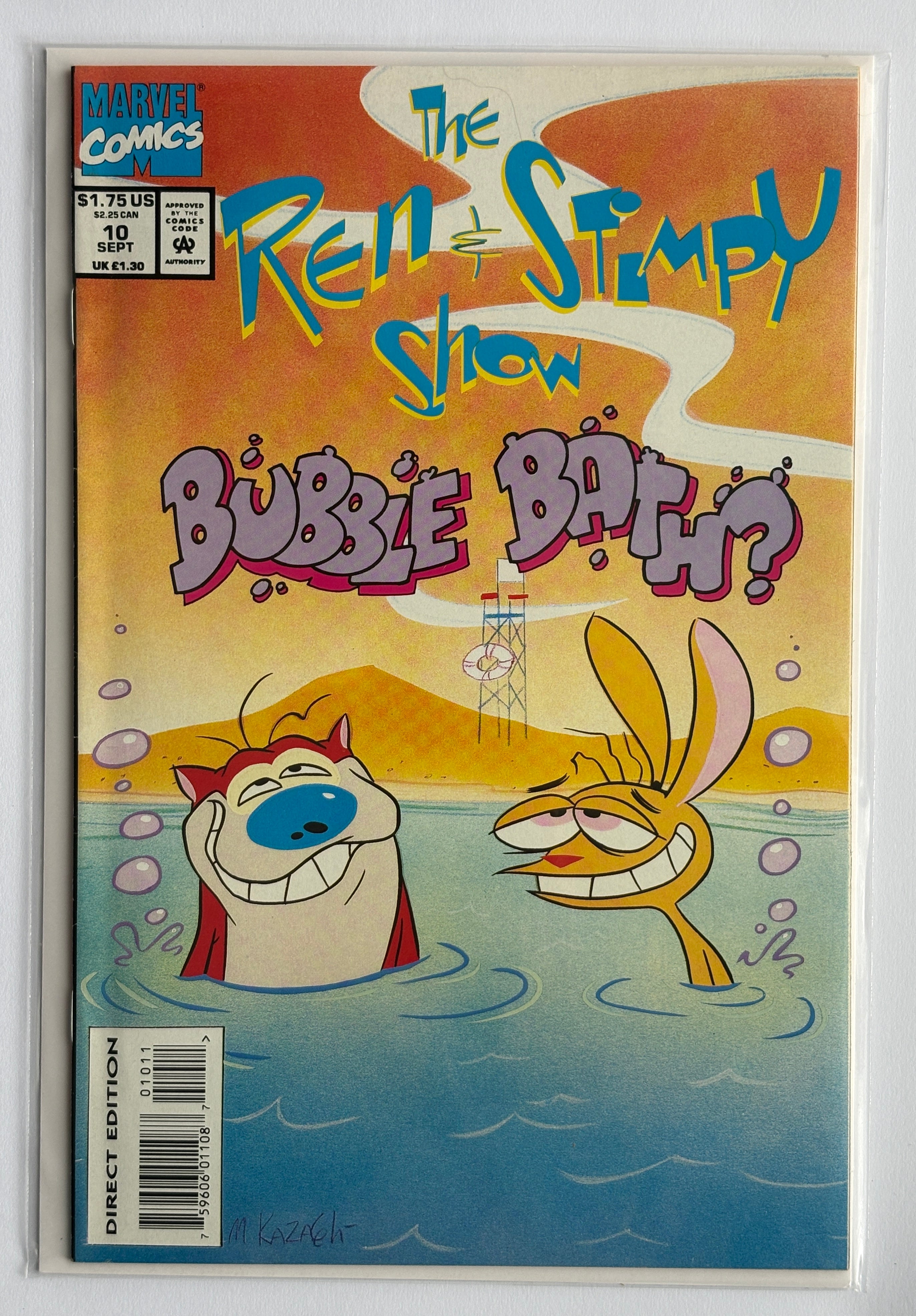 The Ren & Stimpy Show #10 - Marvel Comics September 1993 VF 8.0