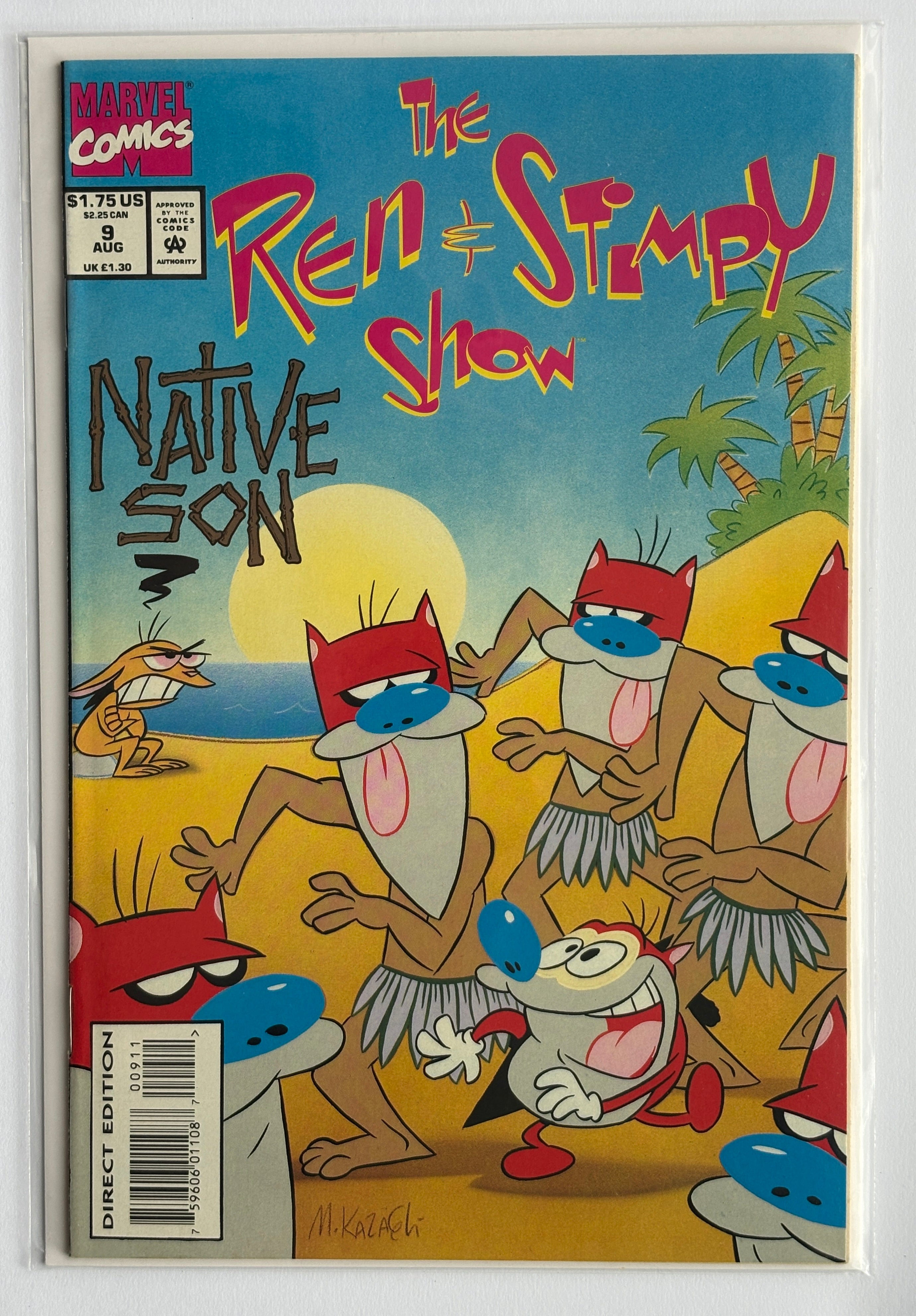 The Ren & Stimpy Show #9 - Marvel Comics August 1993 NM- 9.2