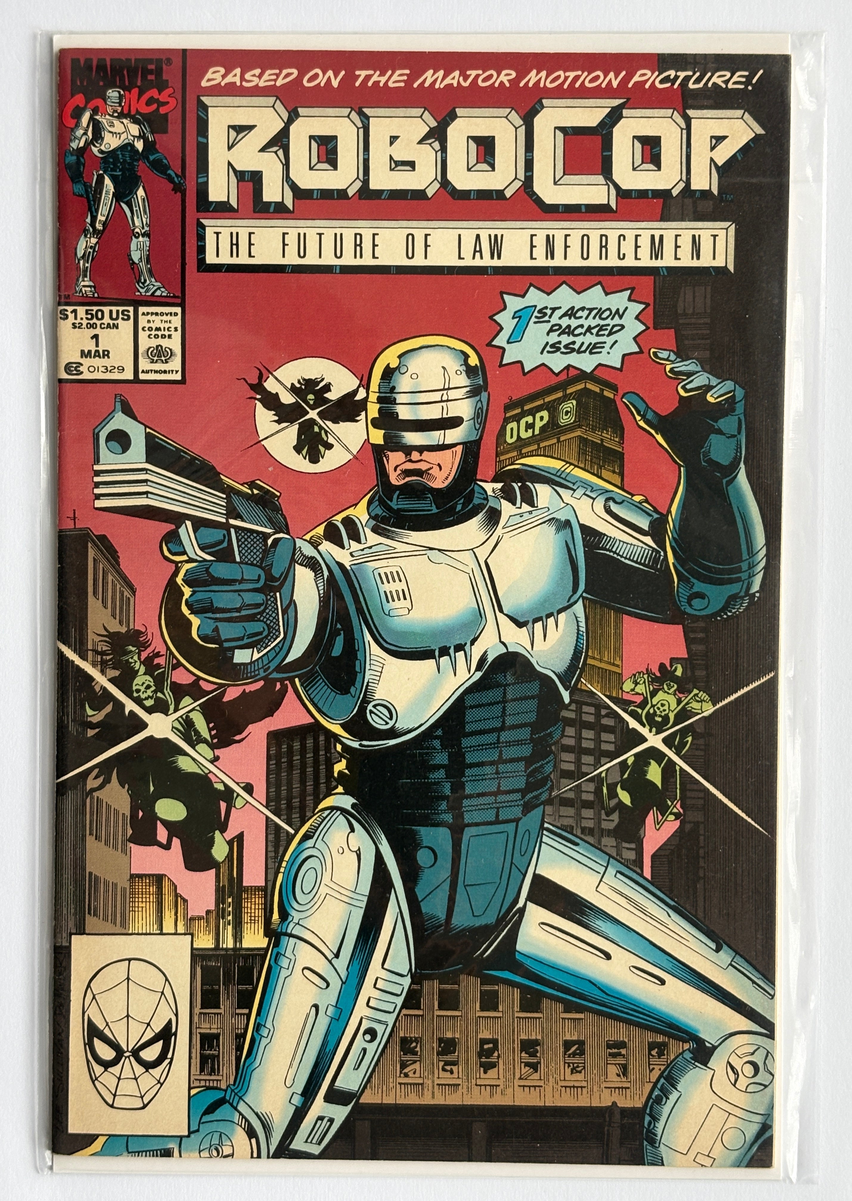 Robocop #1 - Marvel Comics March 1990 VF+ 8.5
