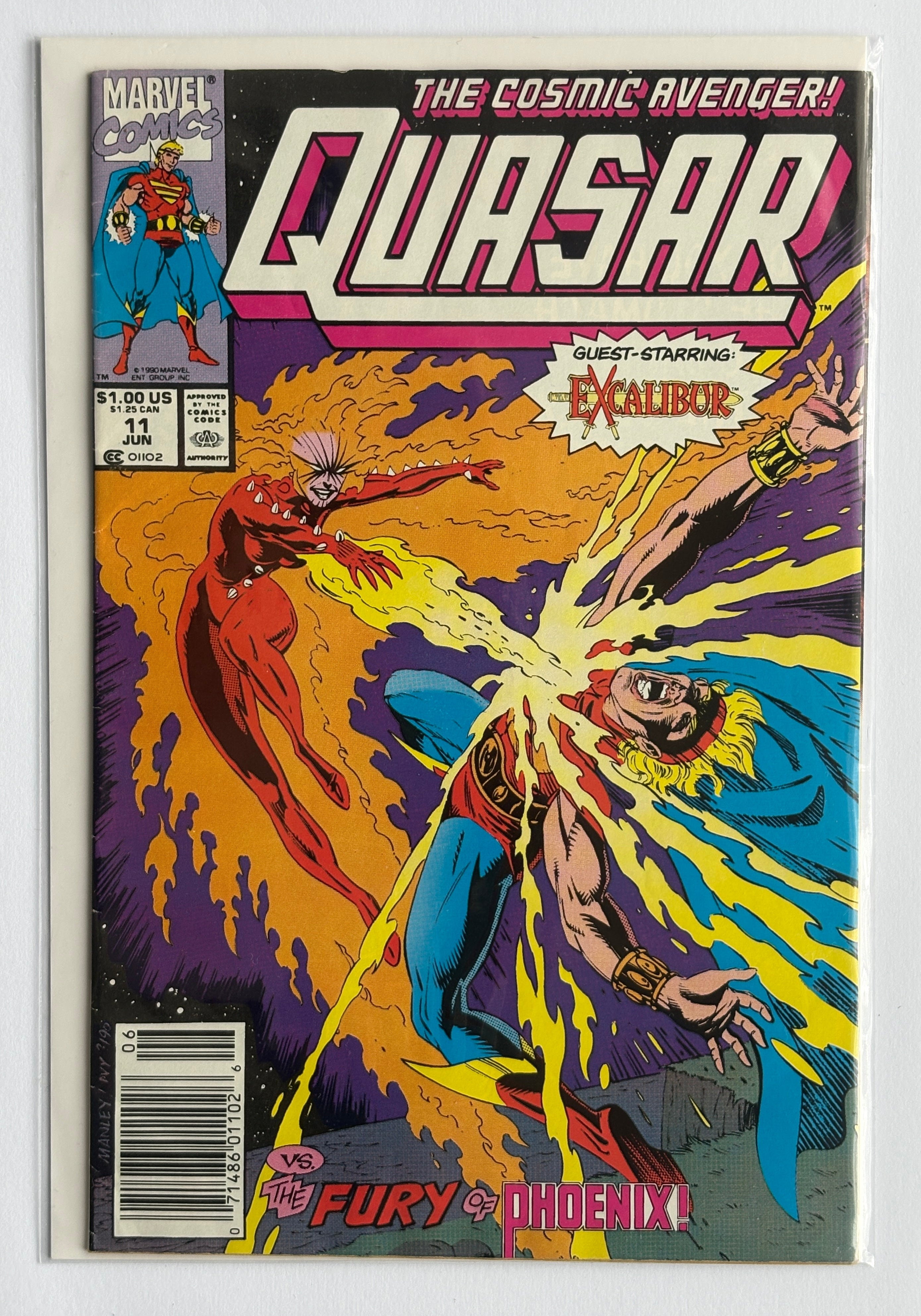 Quasar #11 - Marvel Comics June 1990 F/VF 7.0