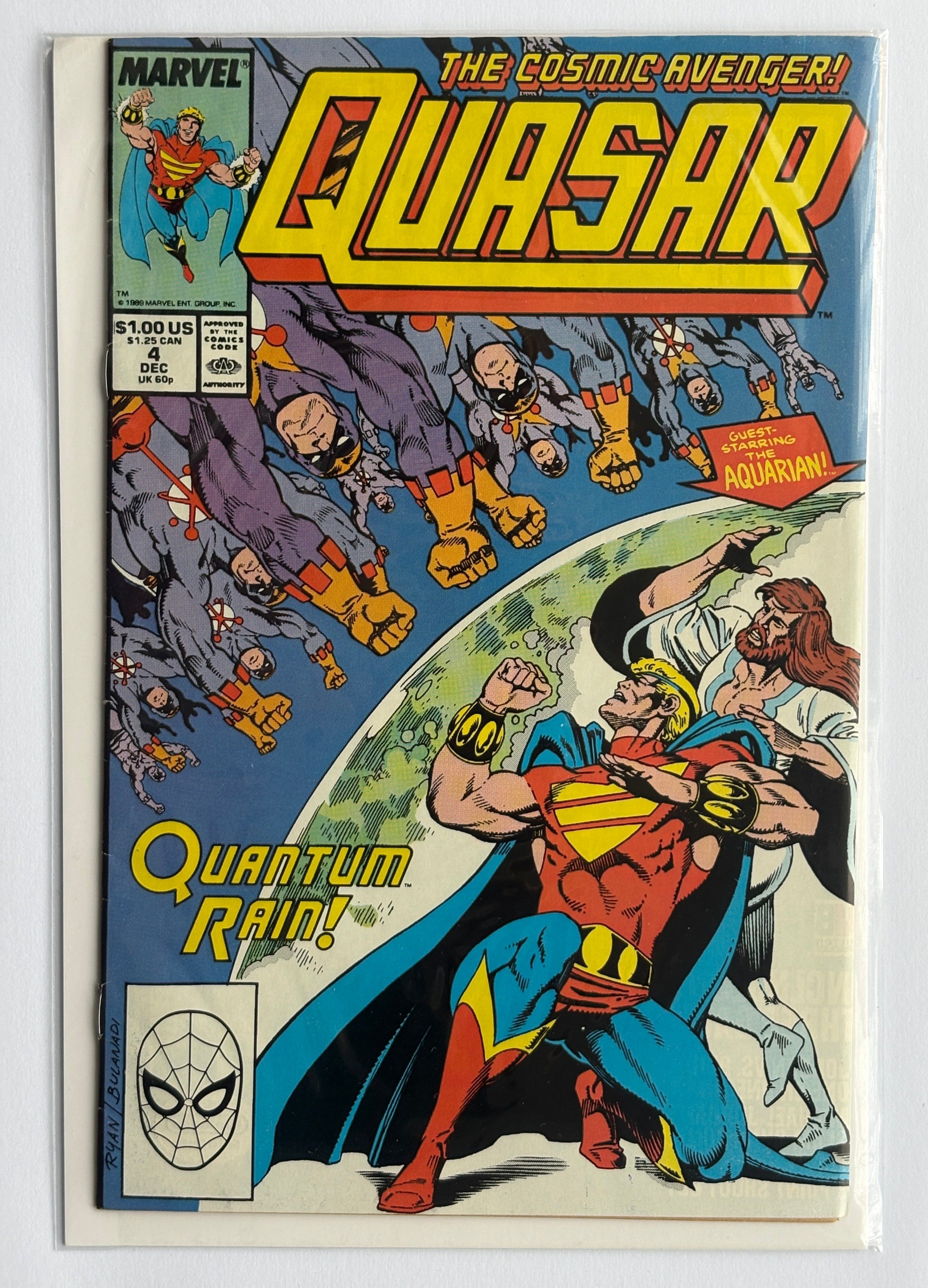 Quasar #4 - Marvel Comics December 1989 F/VF 7.0