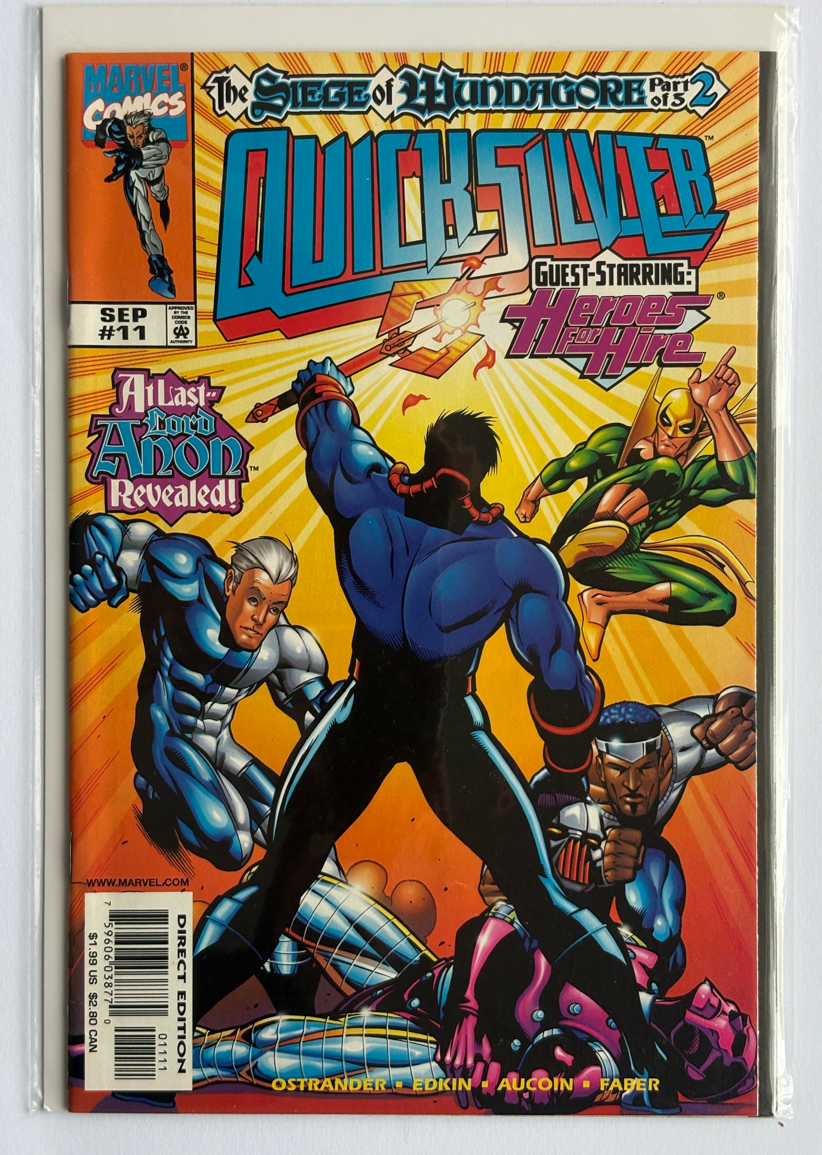 Quicksilver #11 - 1st Printing - Marvel Comics September 1998 VF 8.0