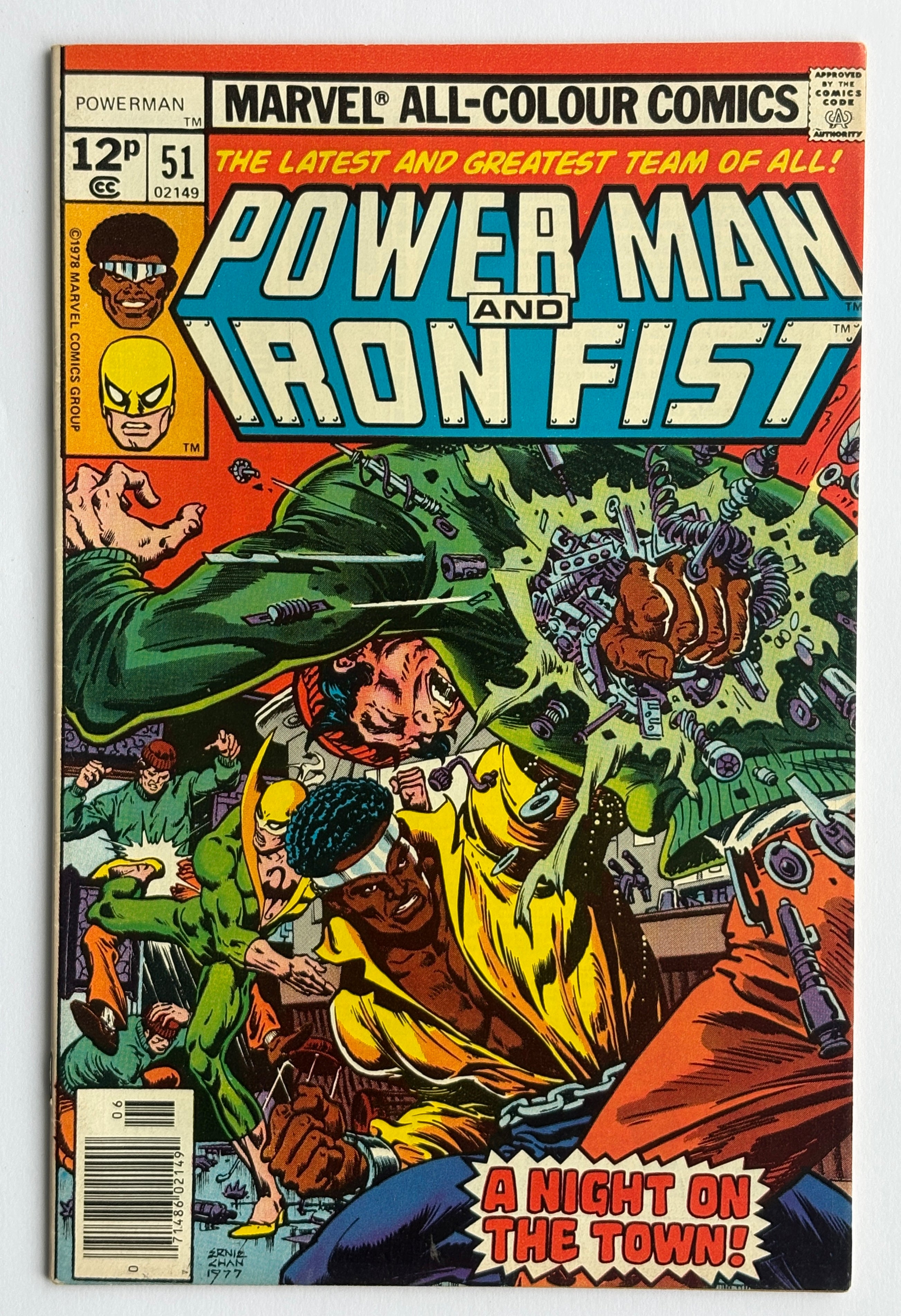 Power Man and Iron Fist #51 - UK Variant Marvel Comics - June 1978 VF 8.0