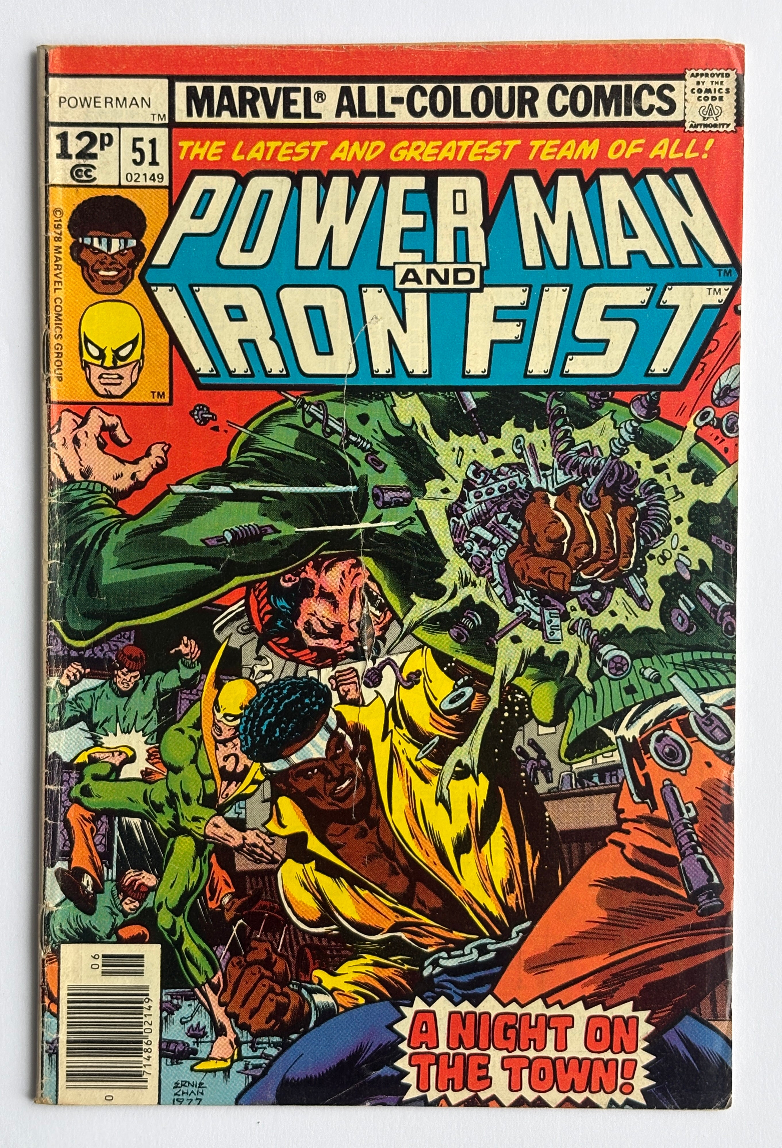 Power Man and Iron Fist #51 - UK Variant Marvel Comics - June 1978 FN- 5.5