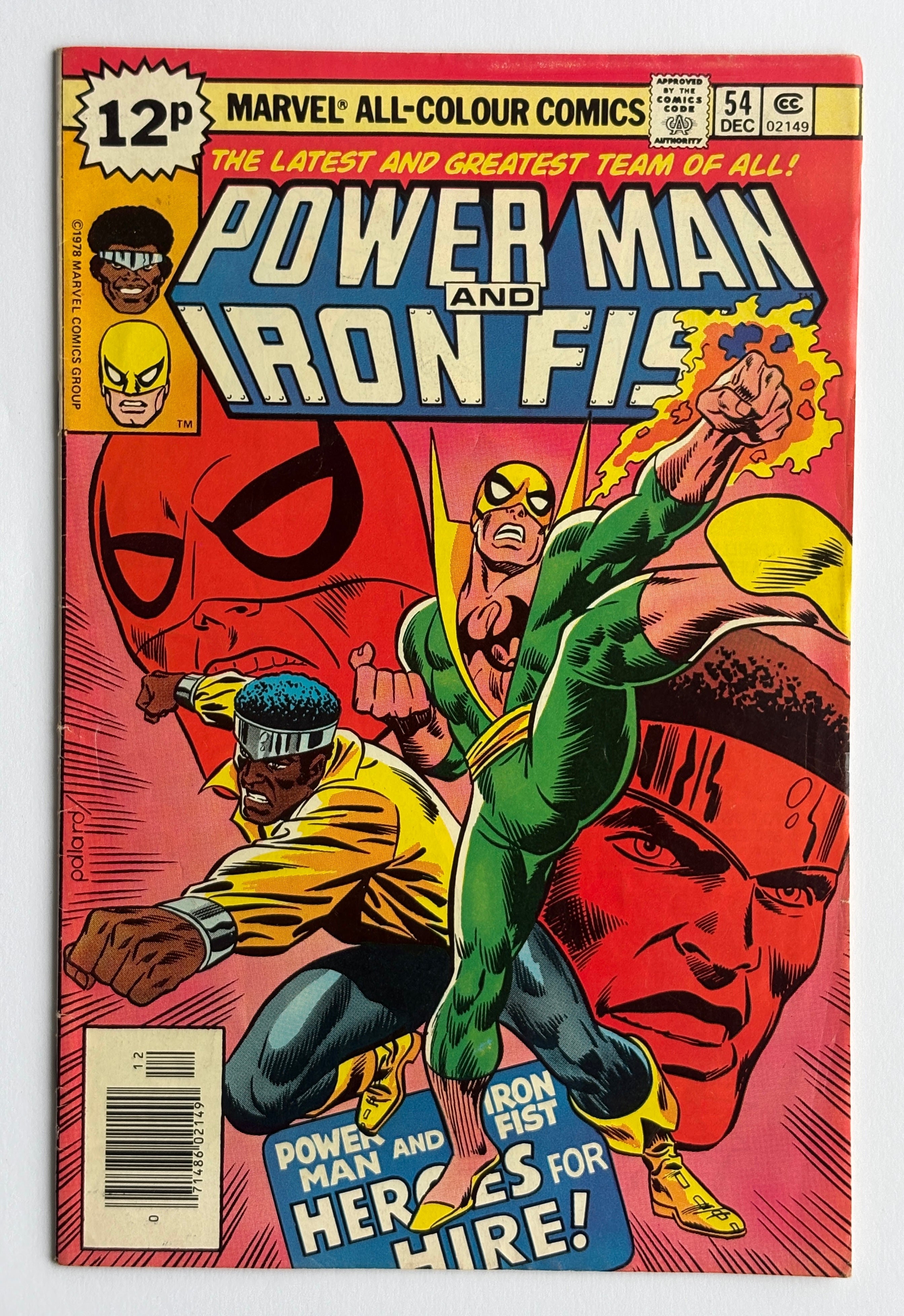 Power Man and Iron Fist #54 - UK Variant Marvel Comics - December 1978 F/VF 7.0