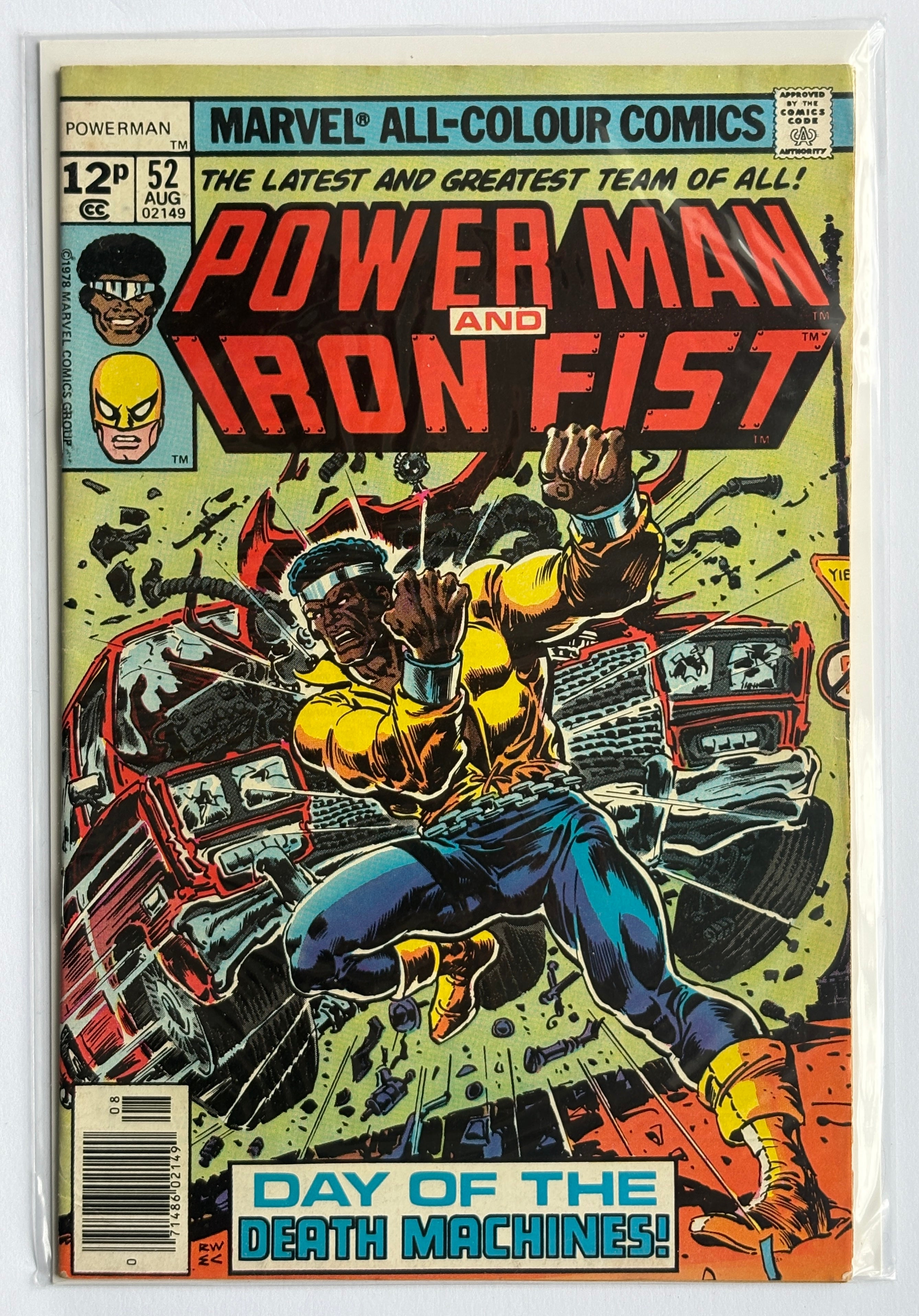 Power Man and Iron Fist #52 - UK Variant Marvel Comics August 1978 FN 6.0