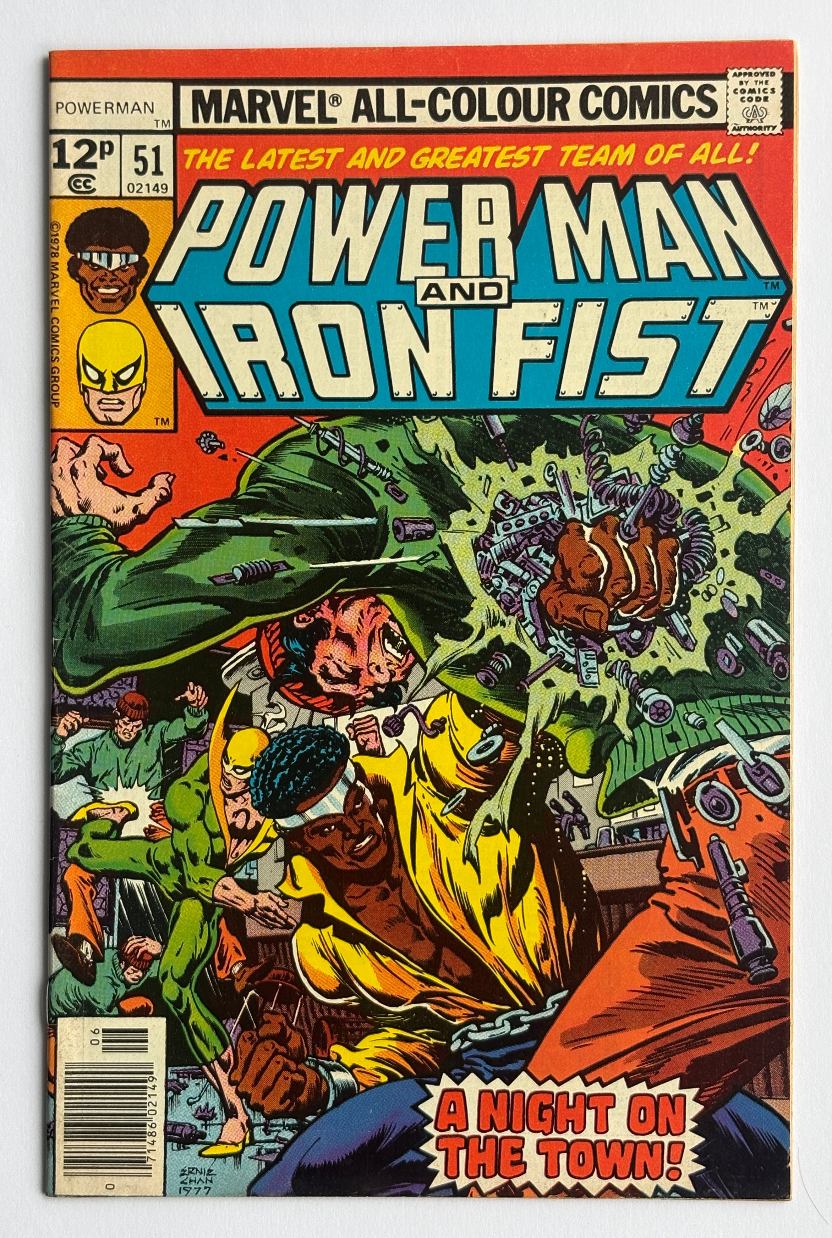 Power Man and Iron Fist #51 - UK Variant Marvel Comics June 1978 F/VF 7.0