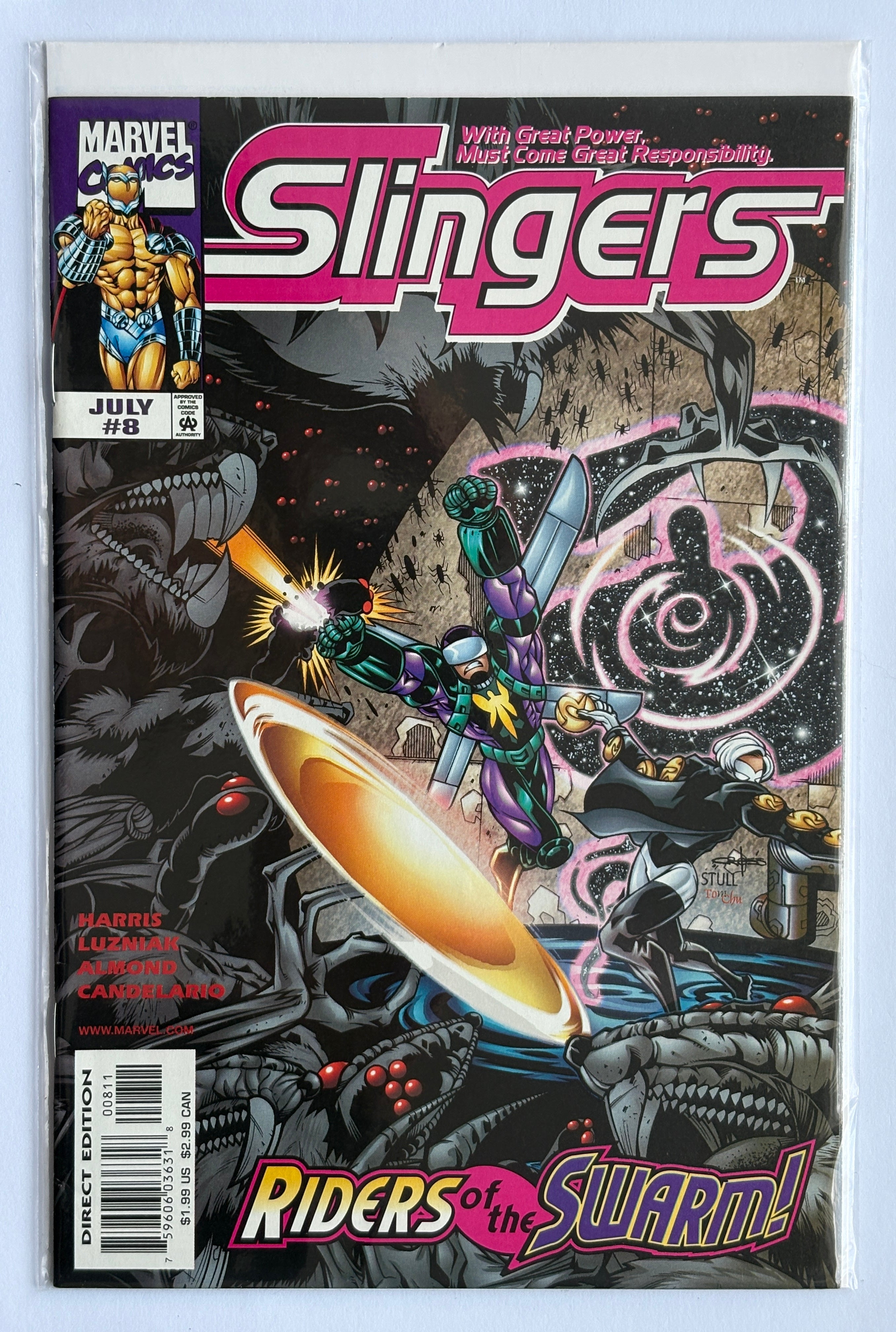 Slingers #8 - 1st Printing - Marvel Comics - July 1999 VF- 7.5