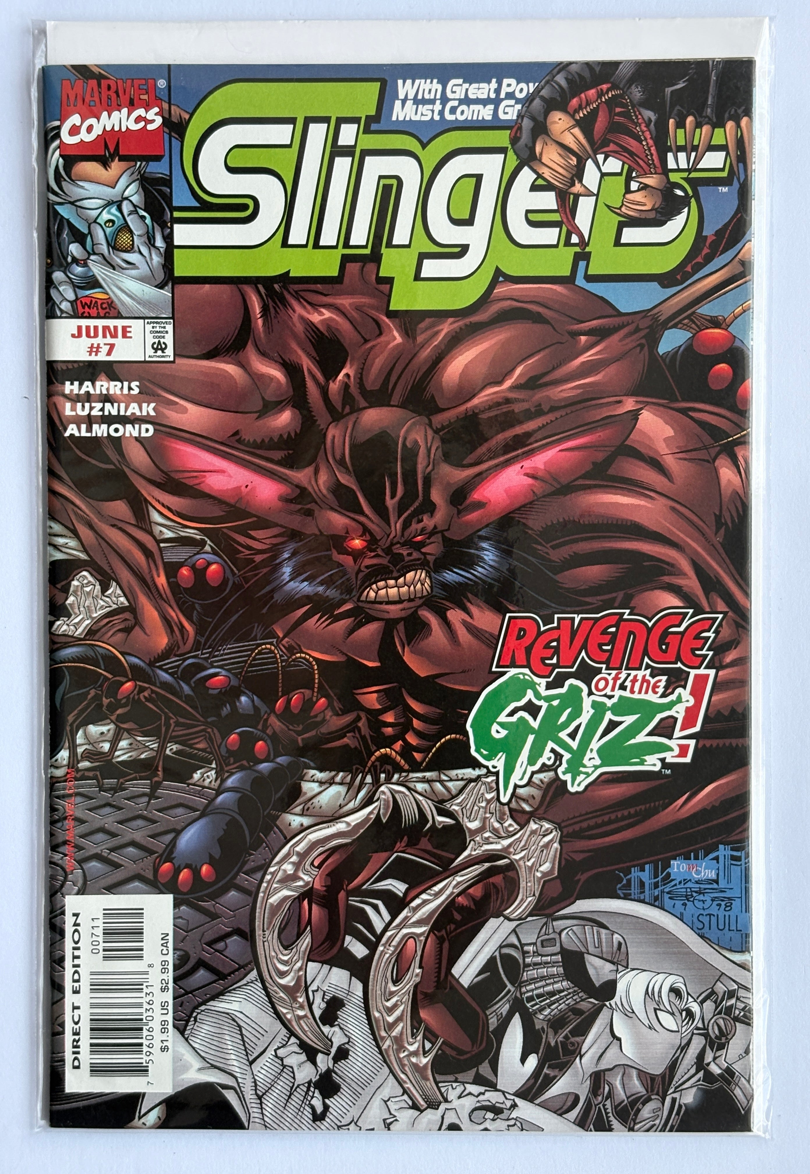 Slingers #7 - 1st Printing - Marvel Comics - June 1999 VF- 7.5